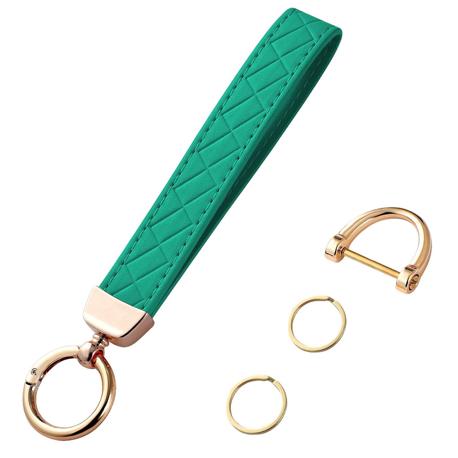 PU Leather Anti-Lost Wristlet Keychain 8