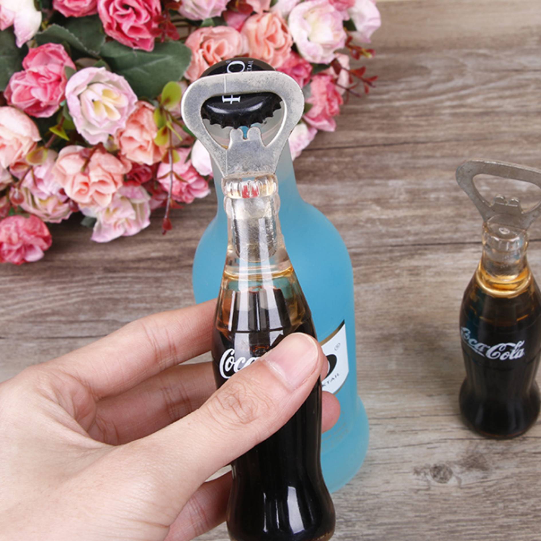 Coke Bottle Shape Fridge Magnets Bottle Opener 3