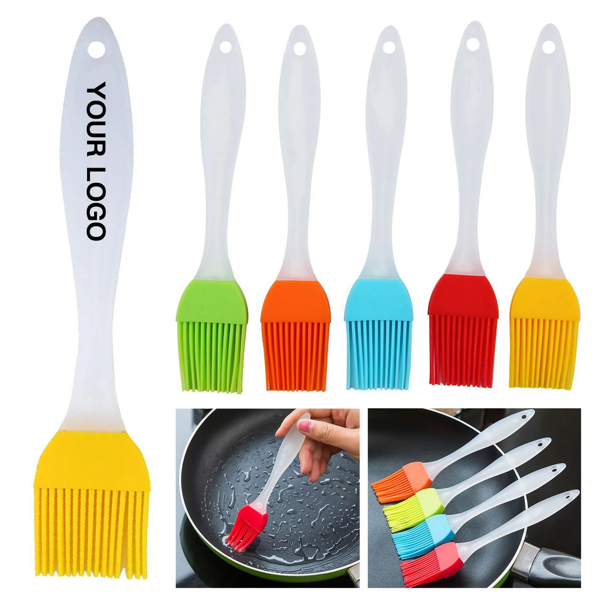 Compact Silicone BBQ Brush for Outdoor Grills 2