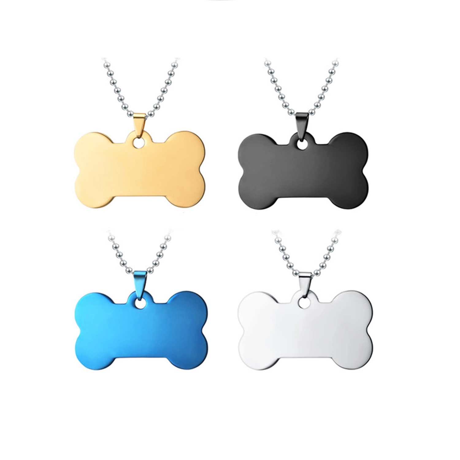 Stainless Steel Bone Pet Tag 4