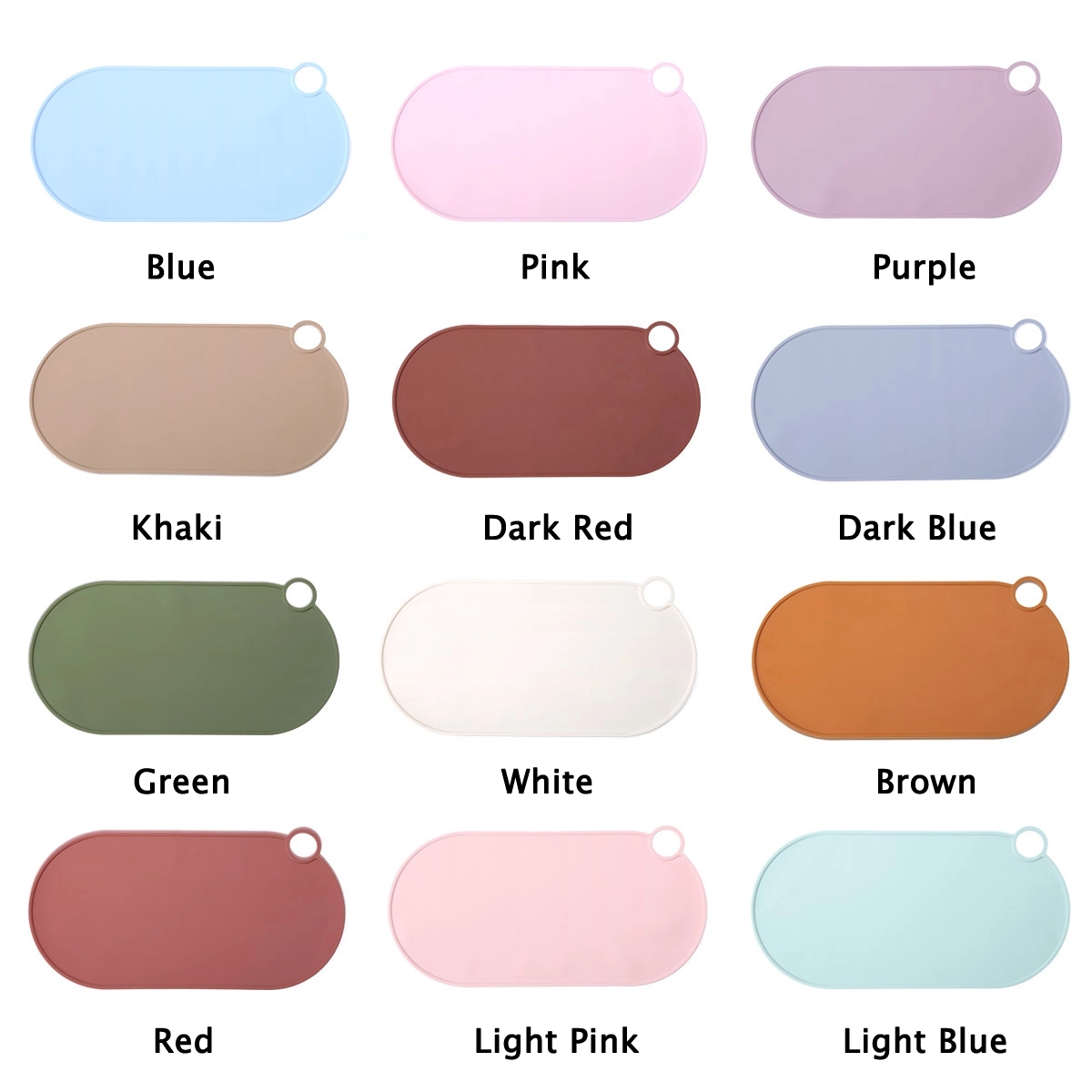 Custom Silicone Baby Food Placemat & Kids Toddler Table Mat 4