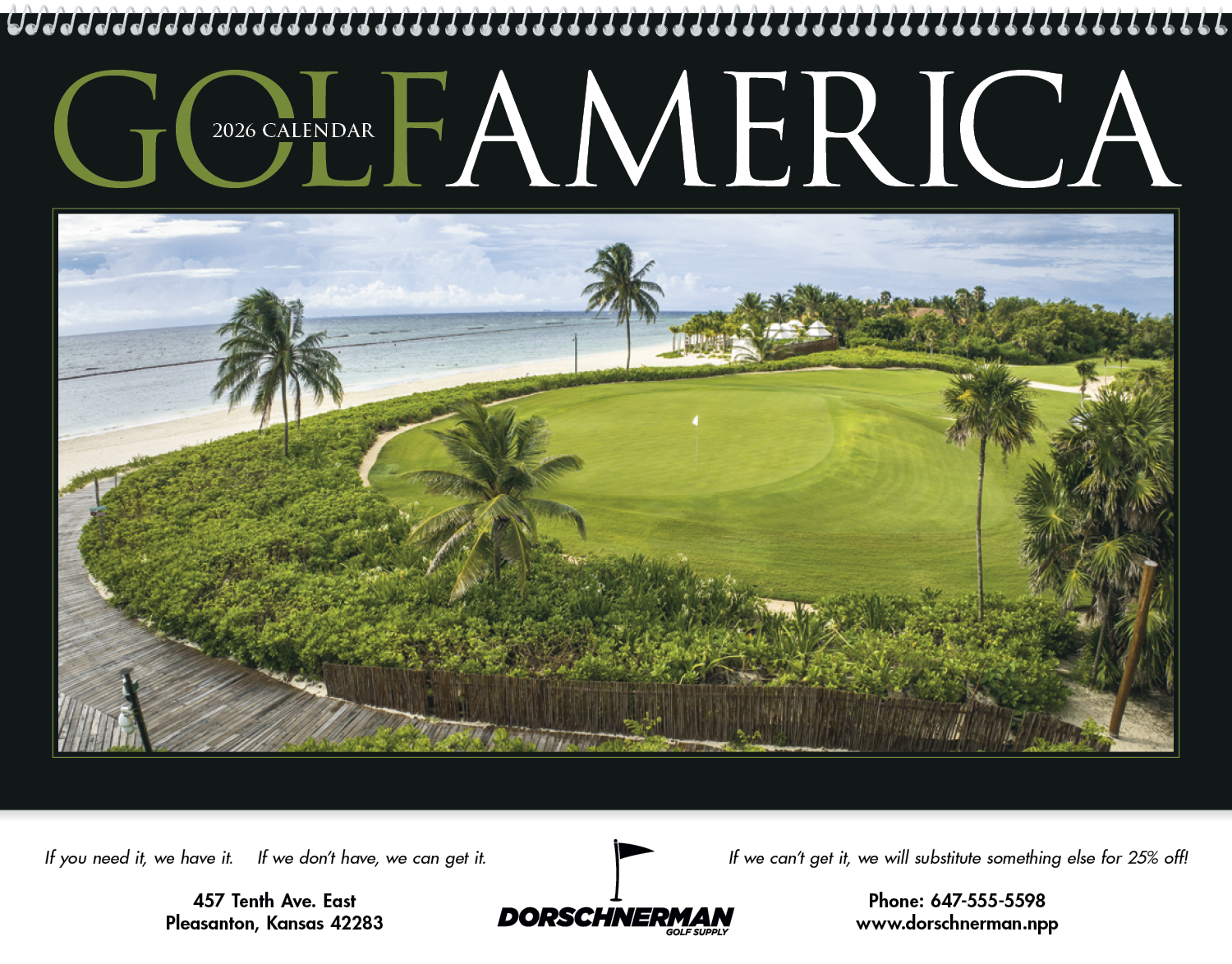 Triumph® Calendars Golf America Calendar 12