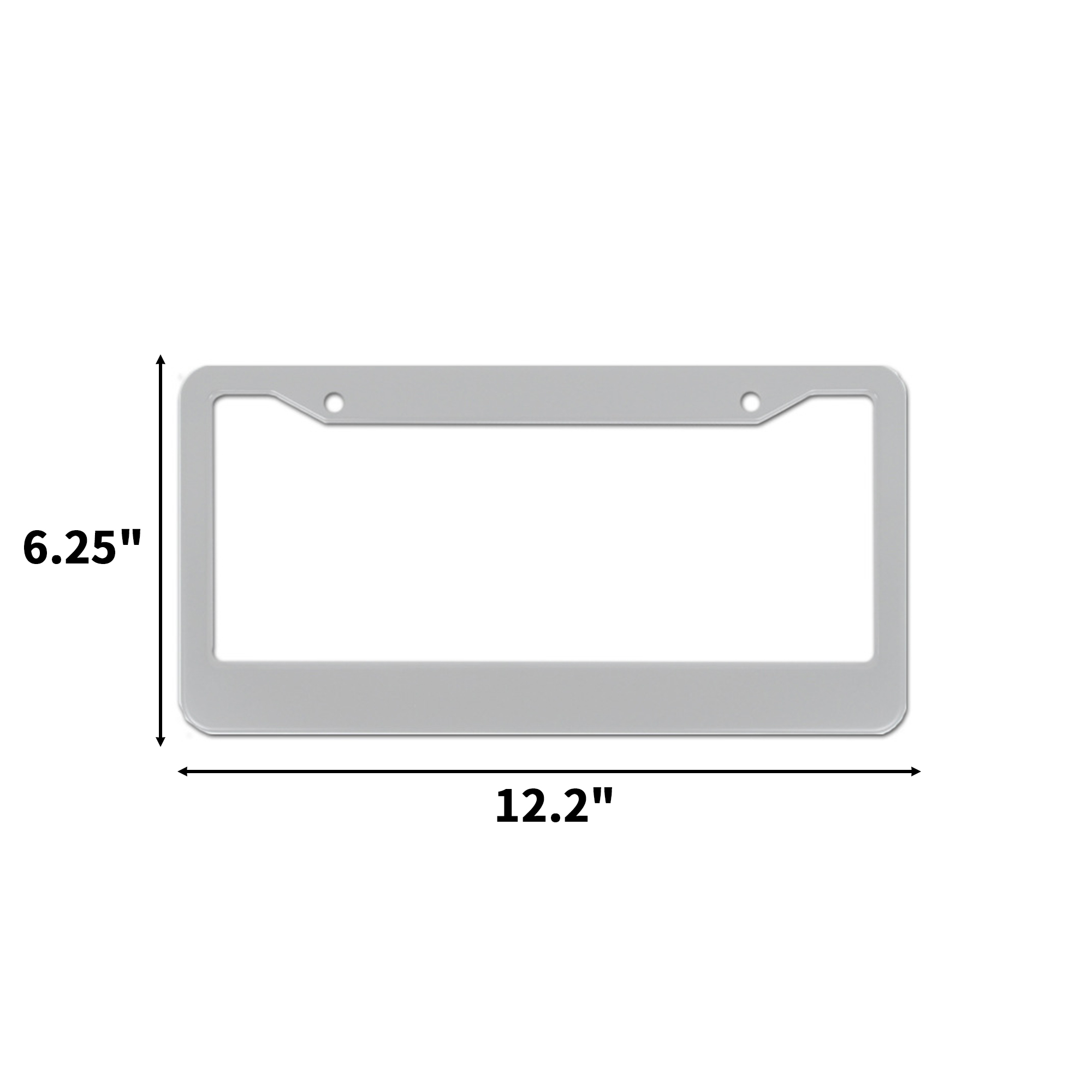 Stainless Steel License Plate Frame 12.2" By 6.25" 4