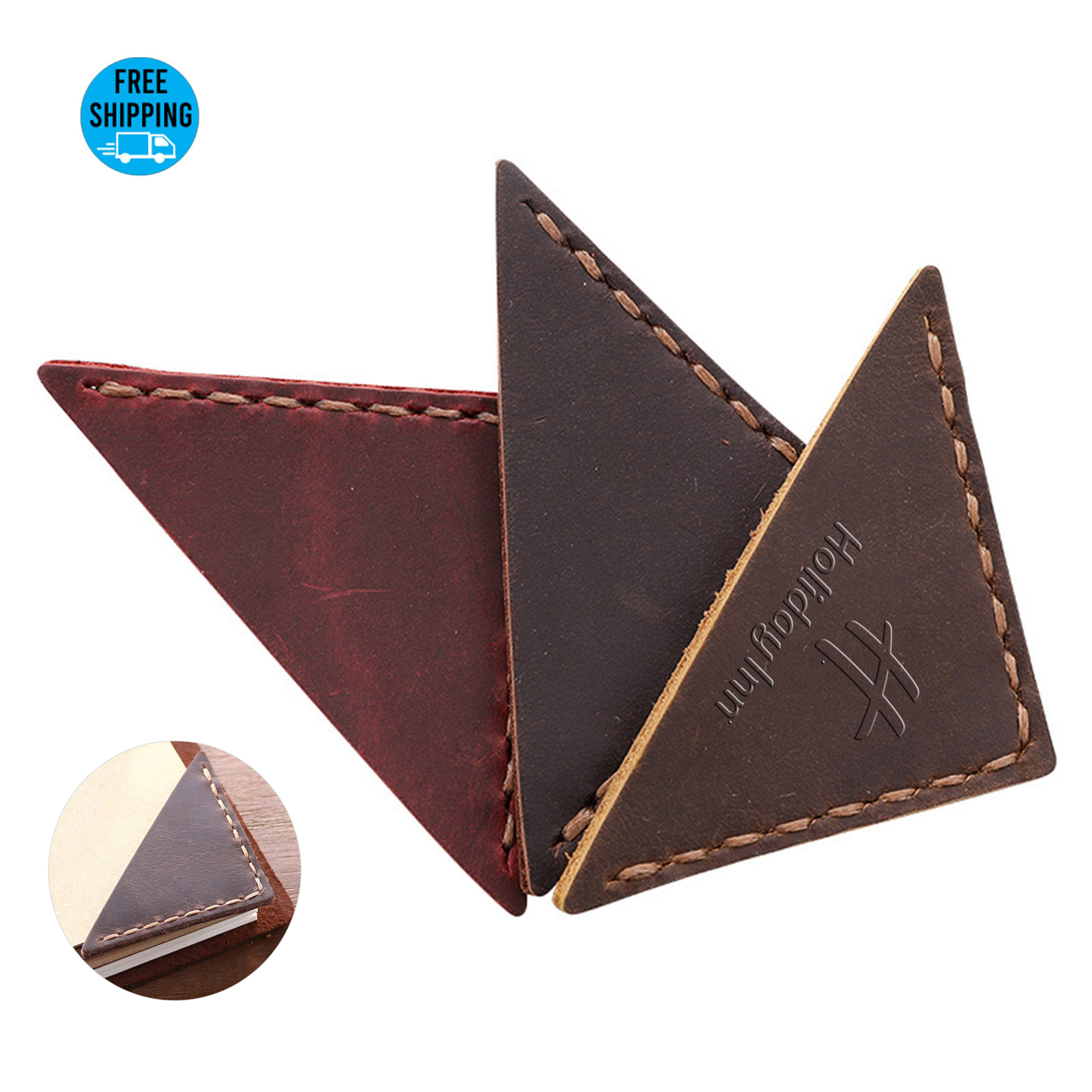 Genuine Leather Triangle Book Marks 2