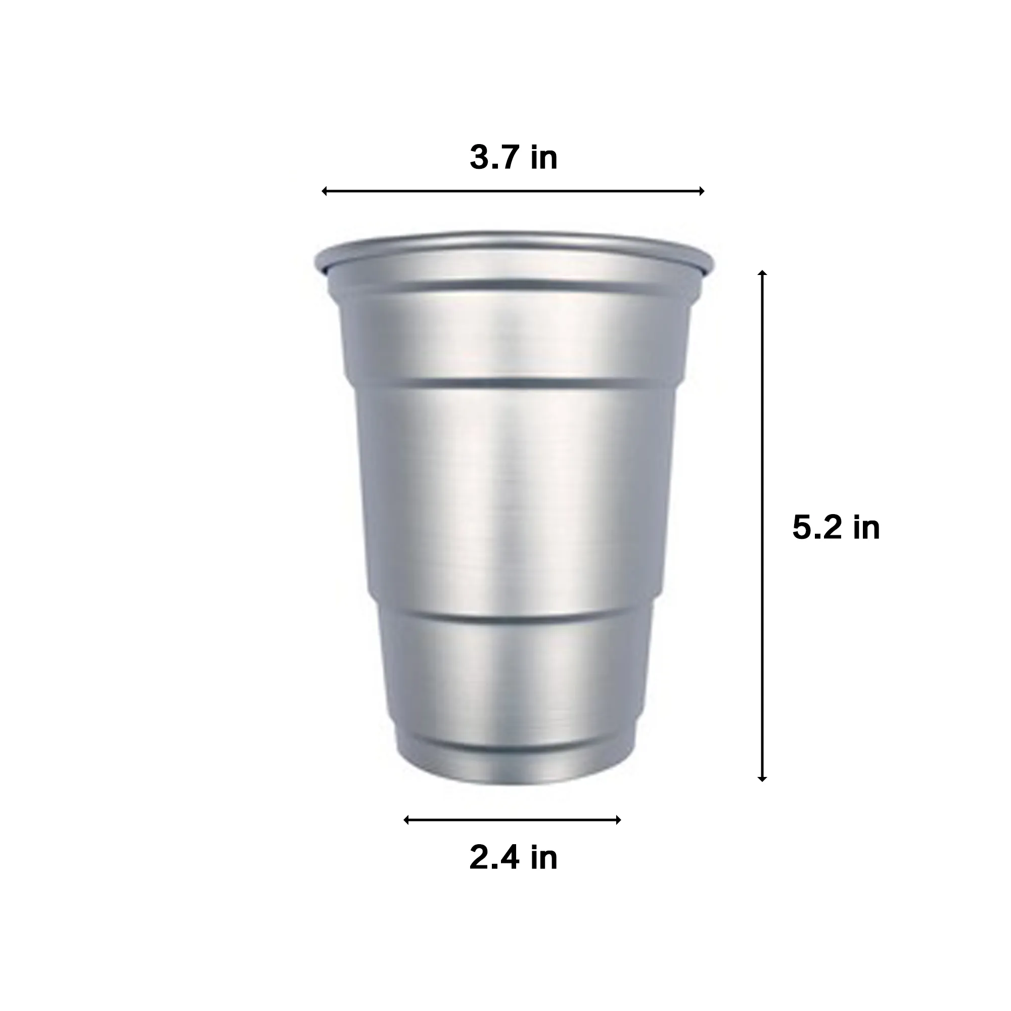 16OZ Aluminum Oxide Cup With 3.7" Mouth 2