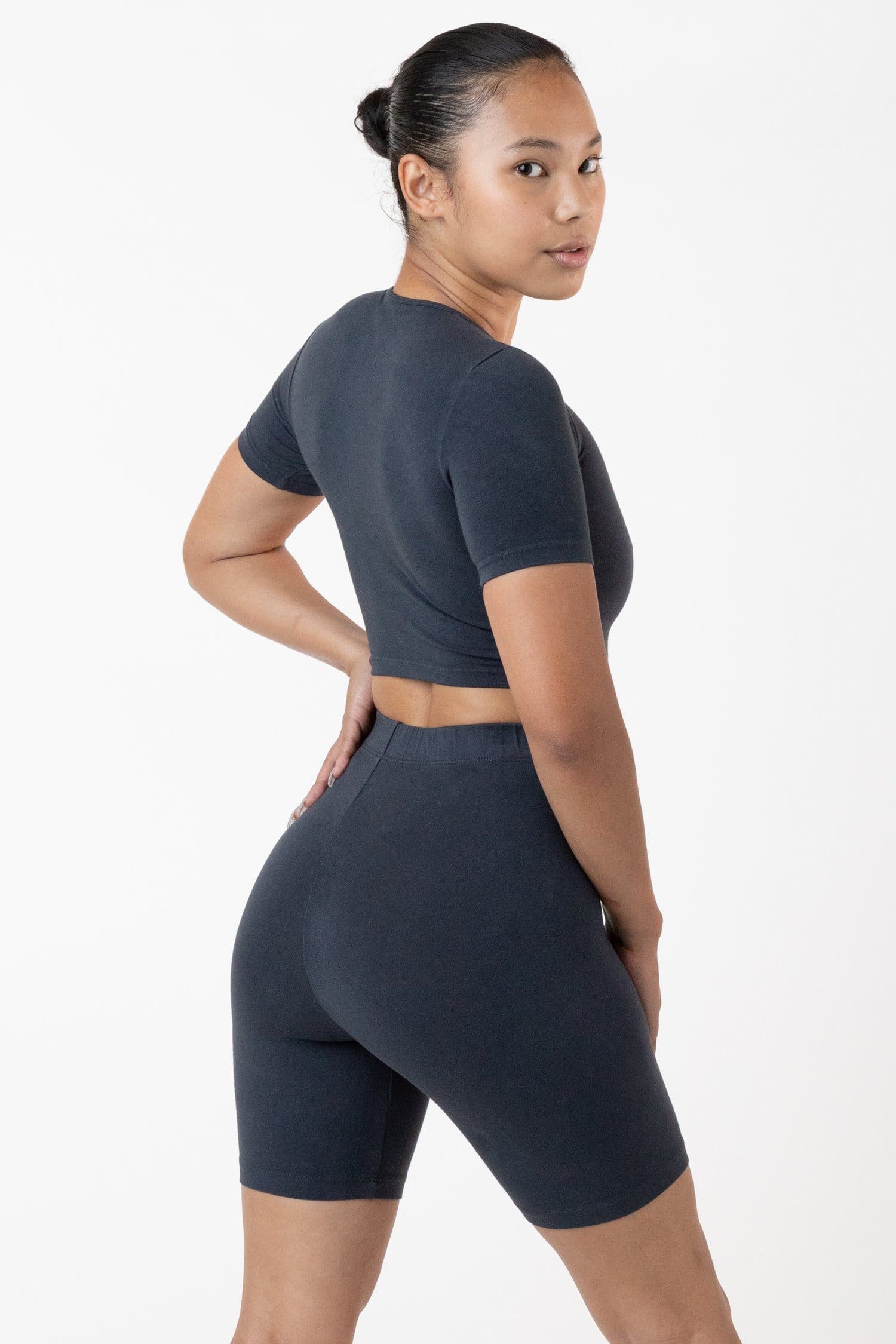 CTN SPNDX S/S CREW CROP TOP 6