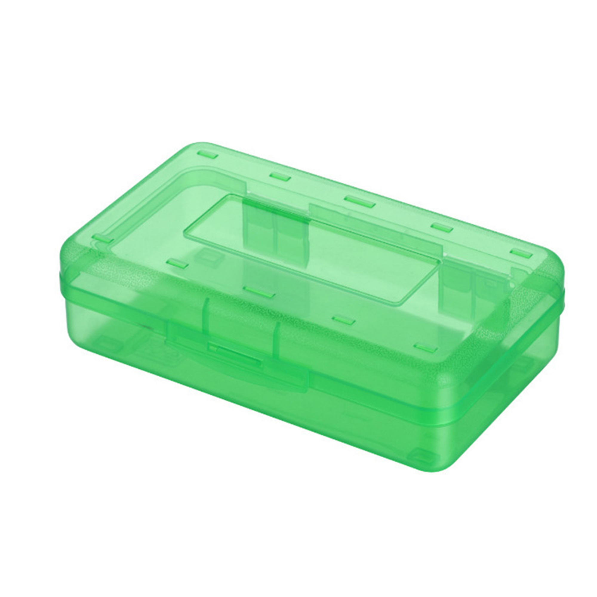 Utility Large Capacity Clear Polypropylene Pencil Box Case 15