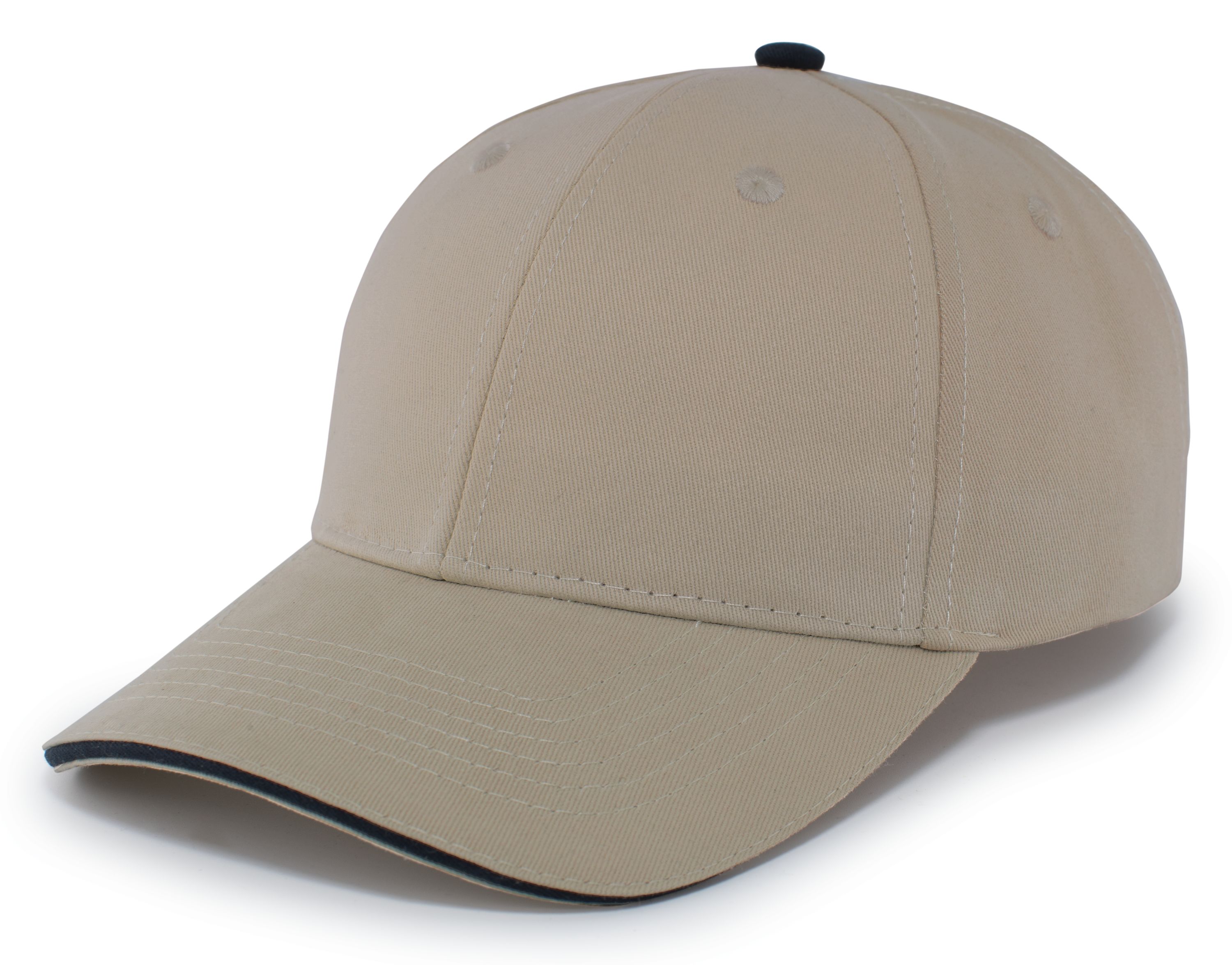 Brushed Twill Cap With Sandwich Bill 13