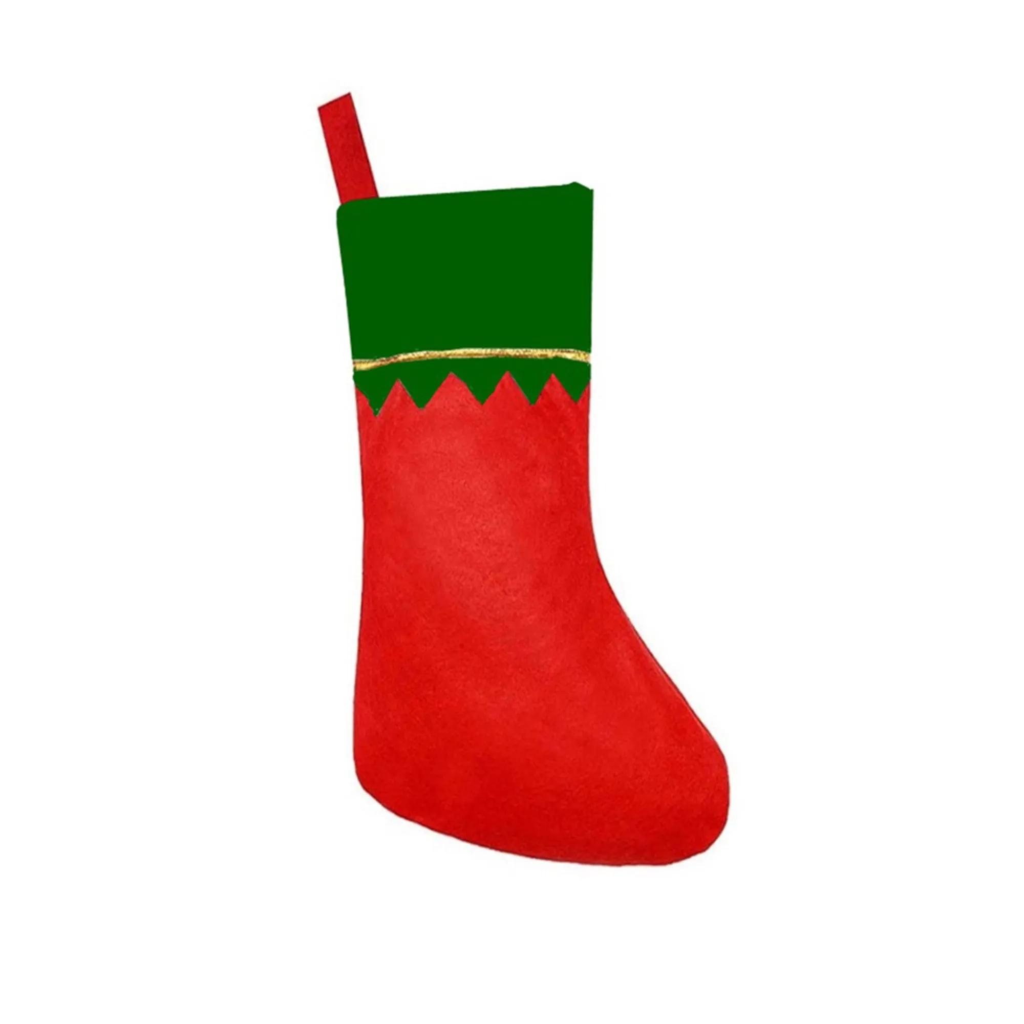 Red Felt Christmas Stockings 10pcs 3