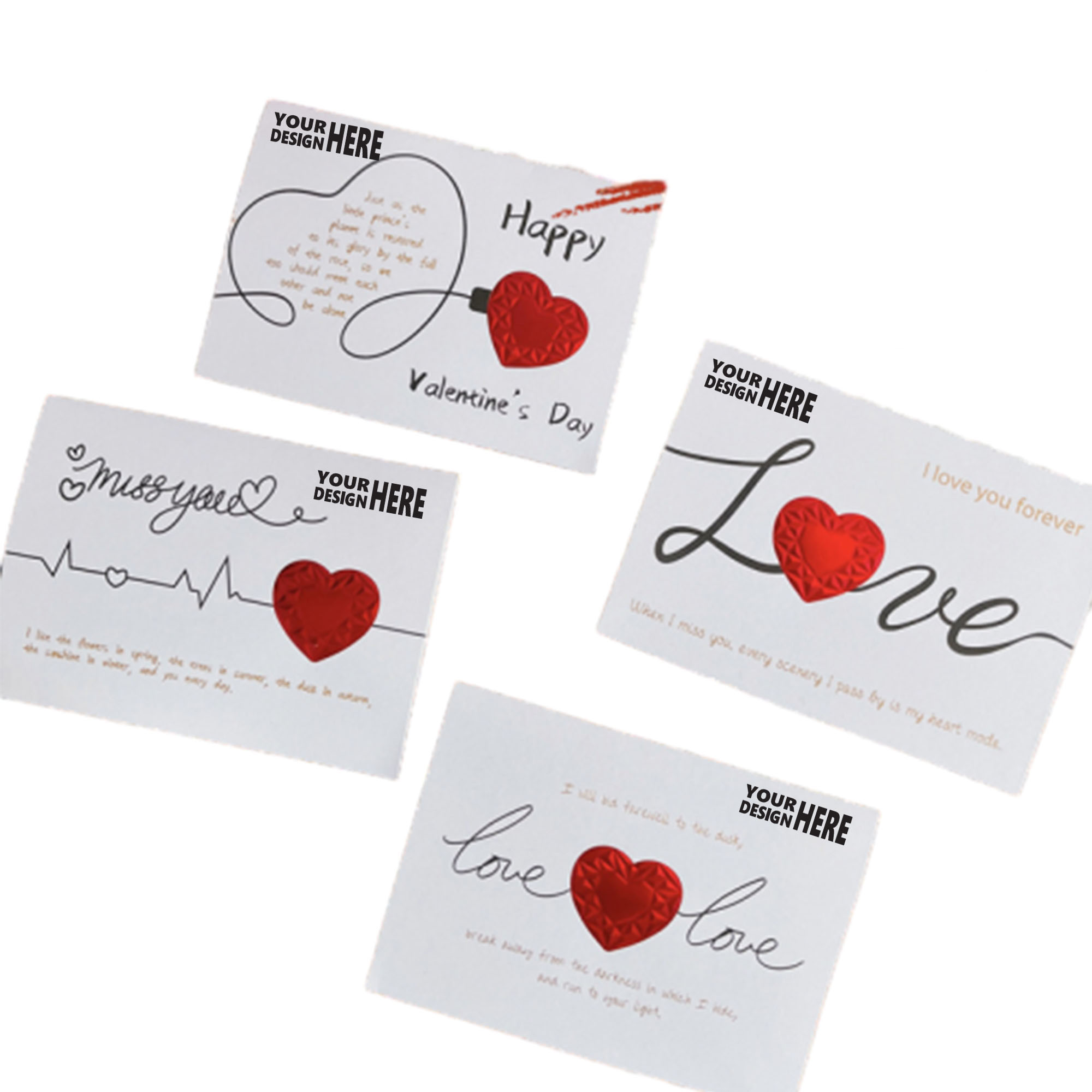3D Love Valentine's Day Card