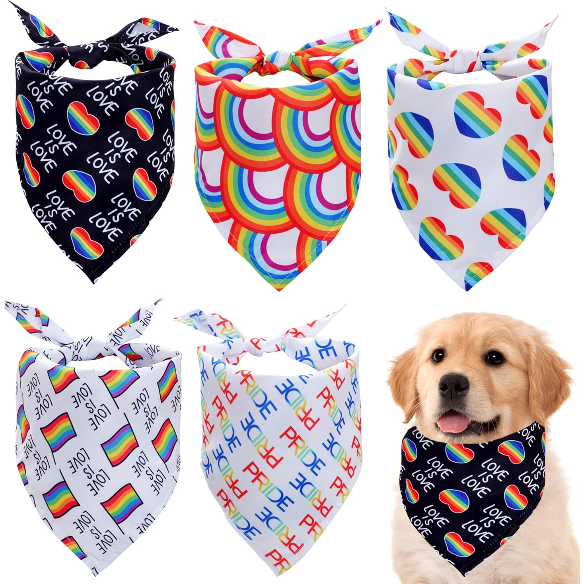 Cotton Pet Triangle Towel Saliva Bandana 1
