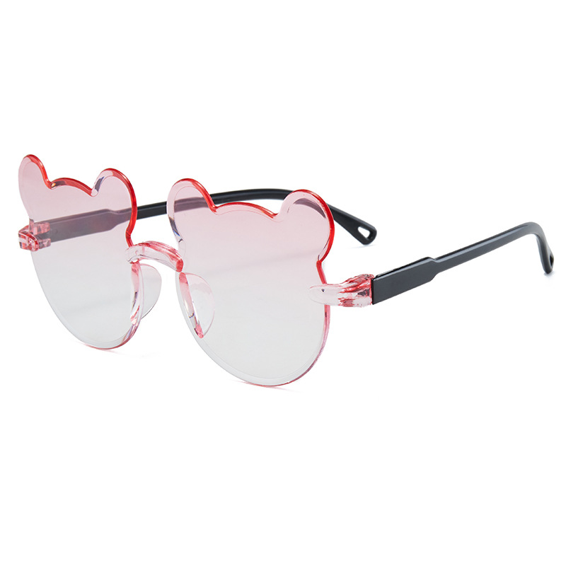Teddy Bear Shape Kids Sunglasses- Gradient Colo 4