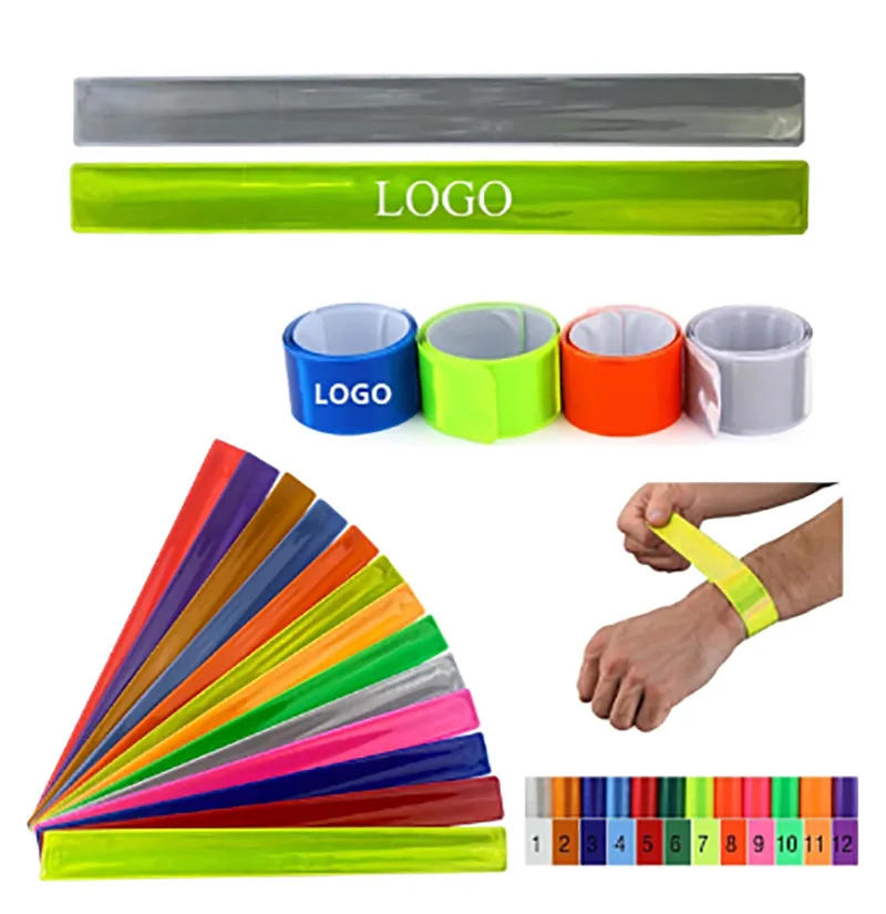 PVC Safety Reflective Slap Wrap Bracelet 2
