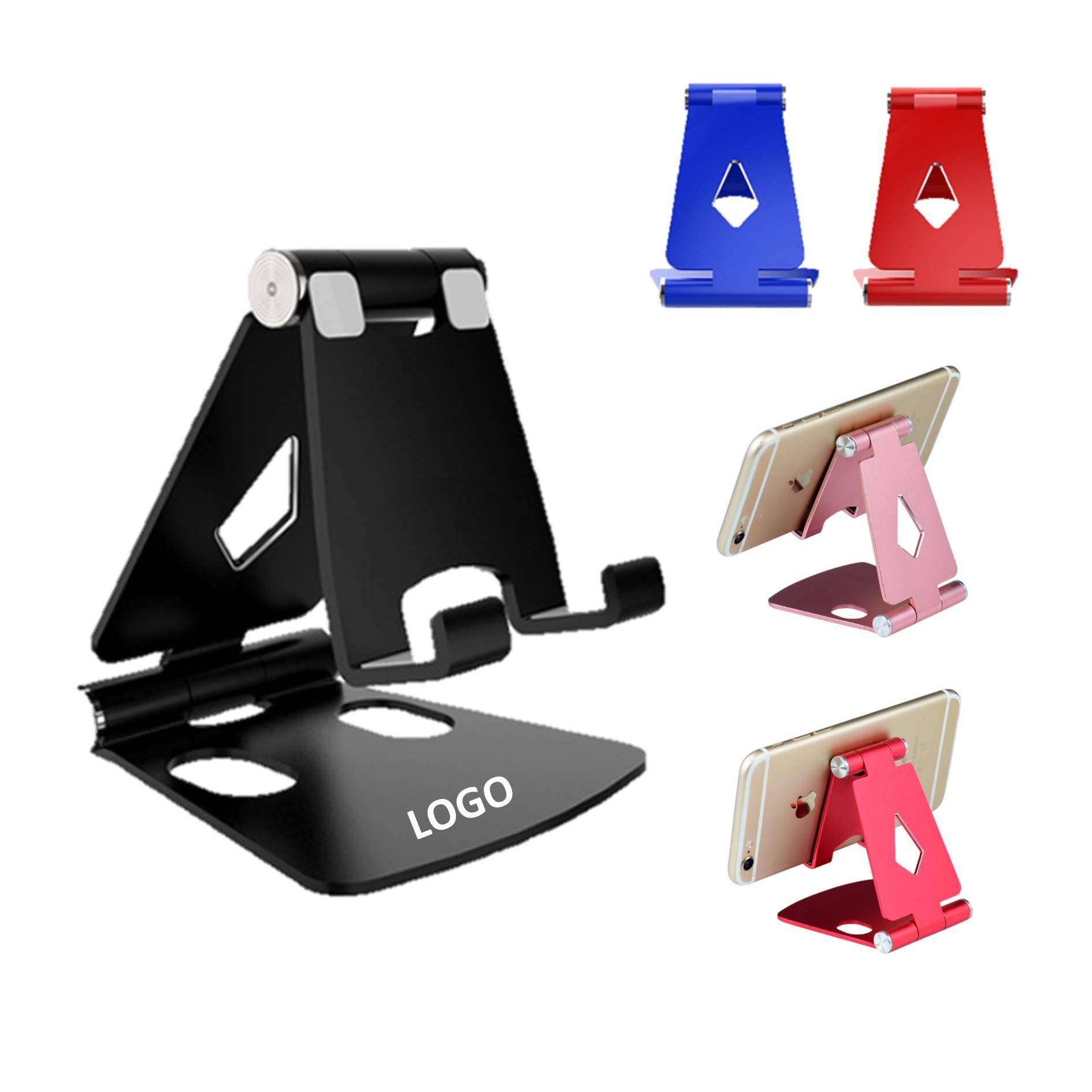 Portable Aluminum Alloy Phone Holder Foldable Stand 2