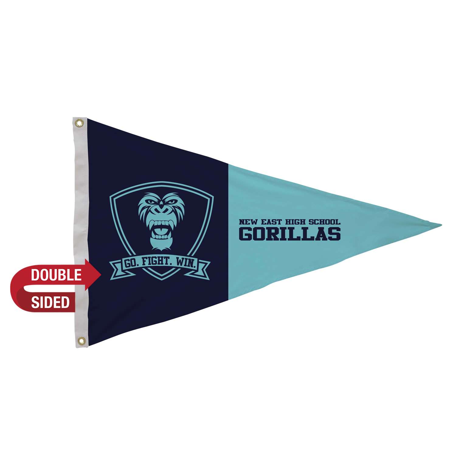 2' x 3' Nylon Pennant Flag Double-Sided