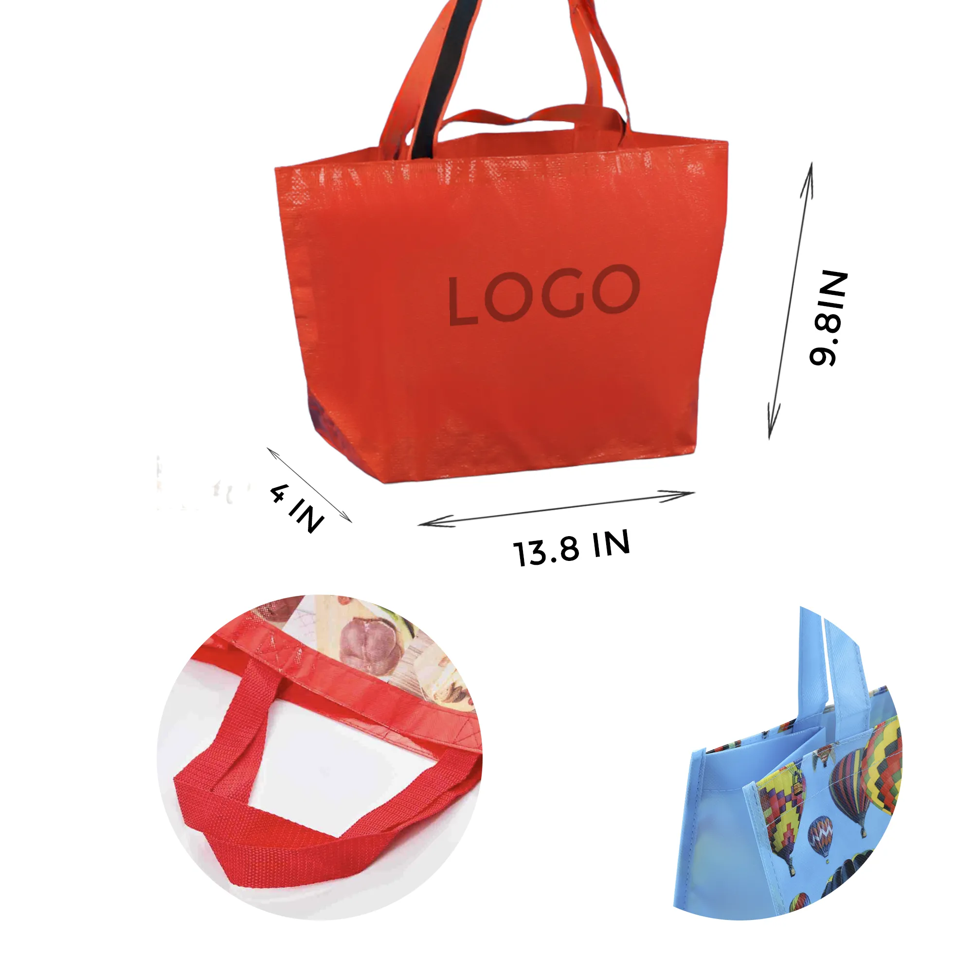 MOQ 10 PCS Non-woven Flat Bag