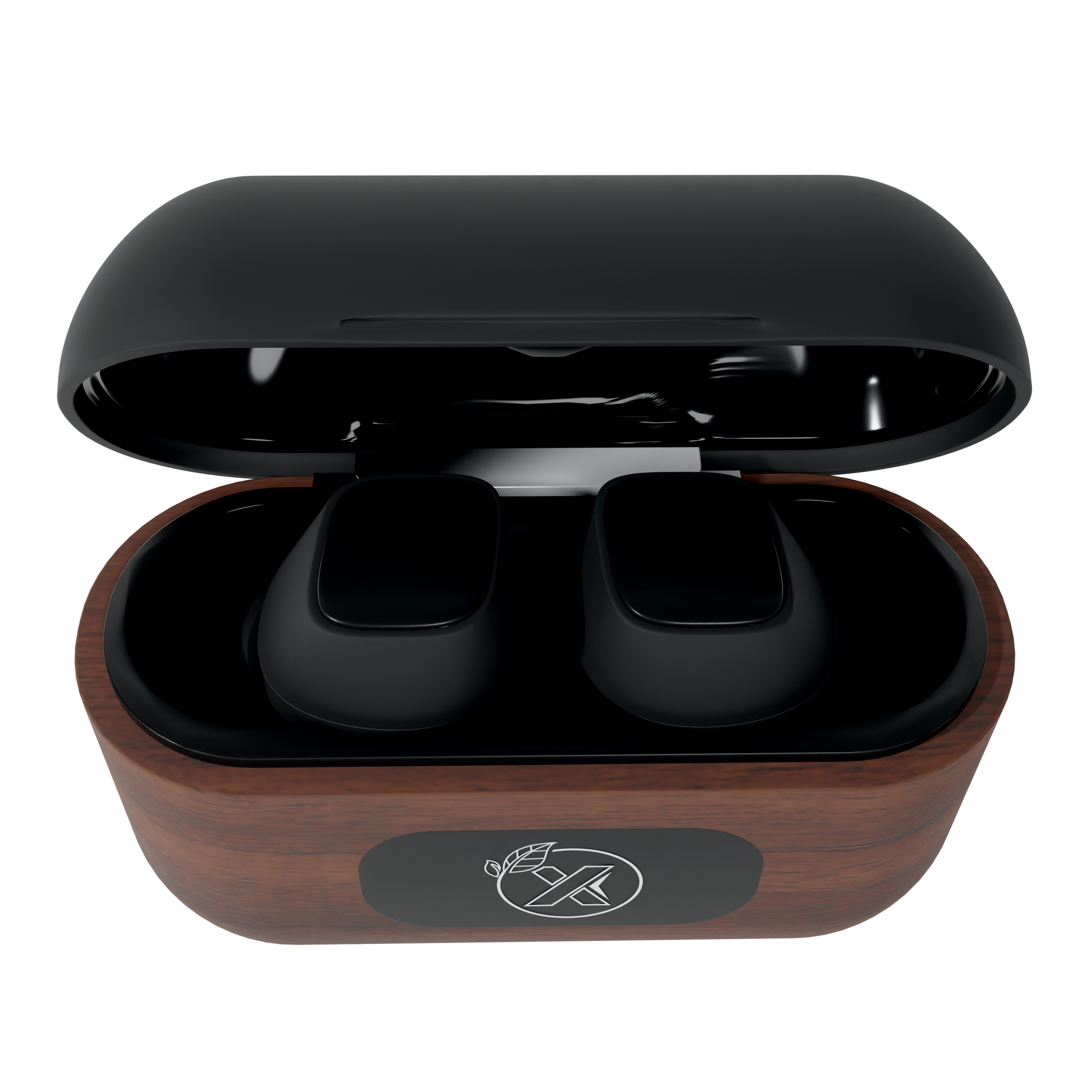 SCX Innovative Design™ Walnut Wood Wireless Earbuds and Charging Case 14