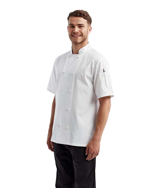 Unisex Short Sleeve Recycled Chef Coat - RP656 12
