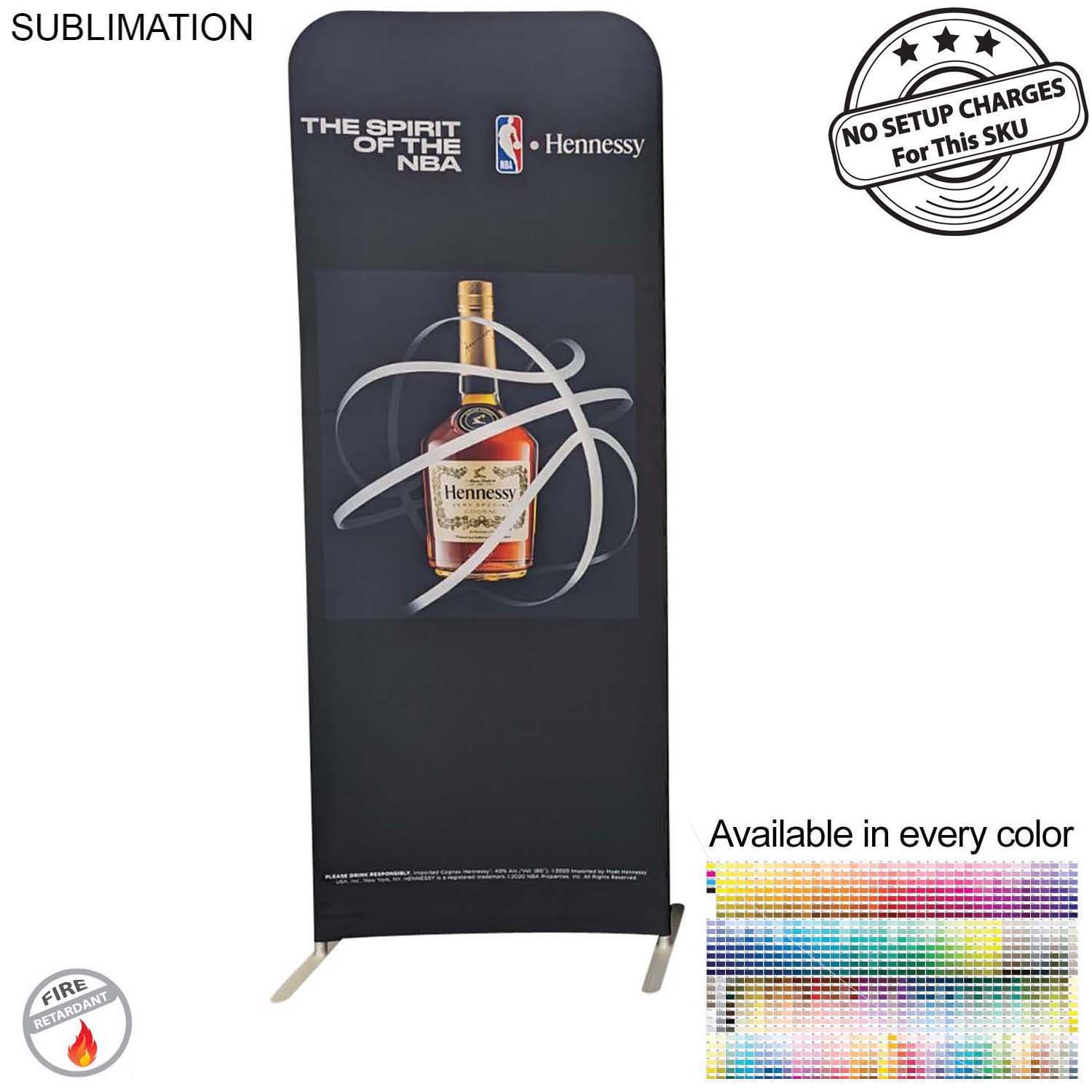 3'W x 96"H EuroFit Tension Fabric Banner Display Kit, Graphics Double Sided, NO SETUP CHARGE 25