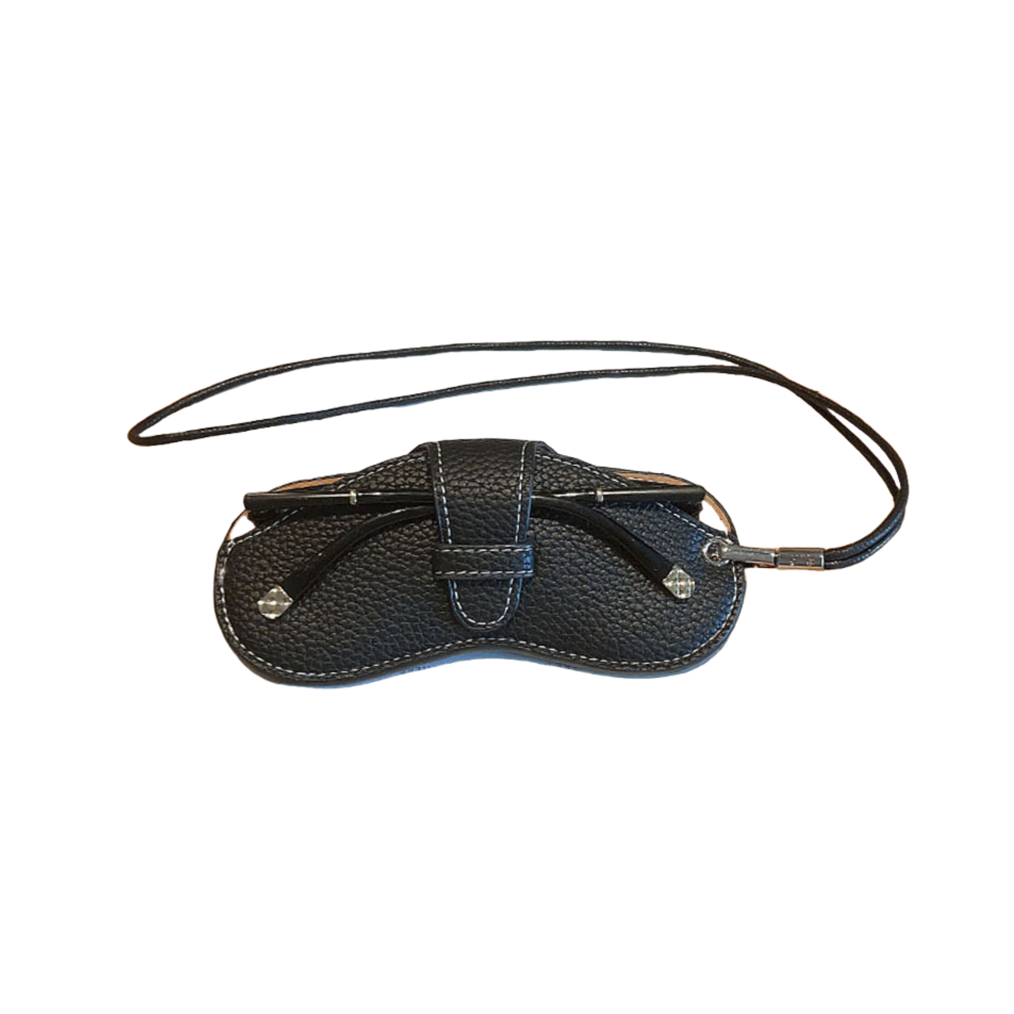 Soft Leather Sunglasses Pouch With Lanyard 6