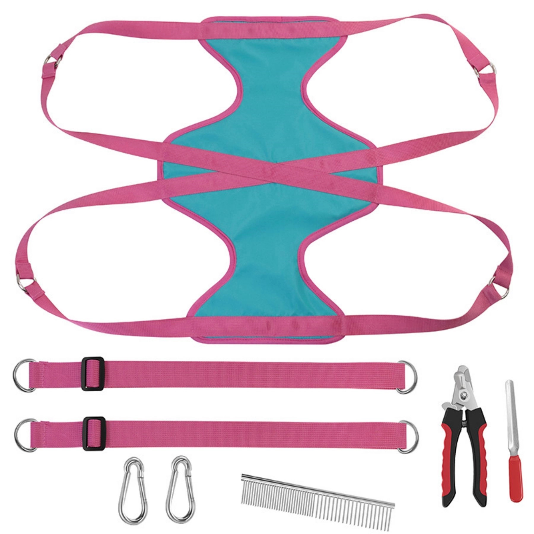Pet Dog Grooming Hammock Harness Restraint Bag Nail Clippers 3