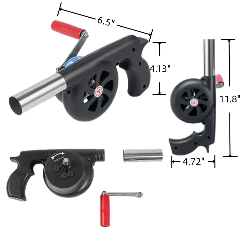 Outdoor Cooking BBQ Hand Crank Blowers 5