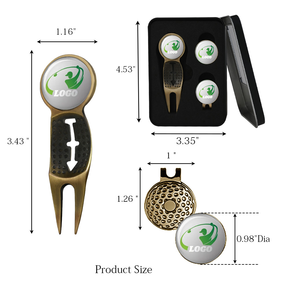 Golf Ball Marker Gift Box Set 10