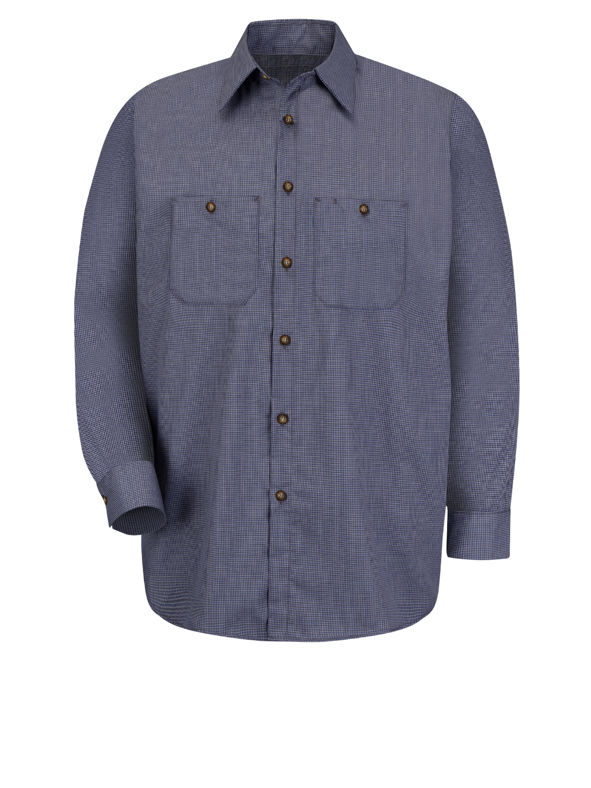Red Kap Shirts - Men's Long Sleeve Industrial Striped Work Shirt 5