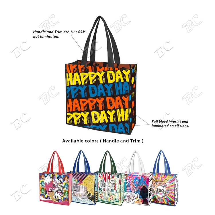 Free Shipping 13 x 13 Small Quantity Custom All Sides Laminated Bag 3