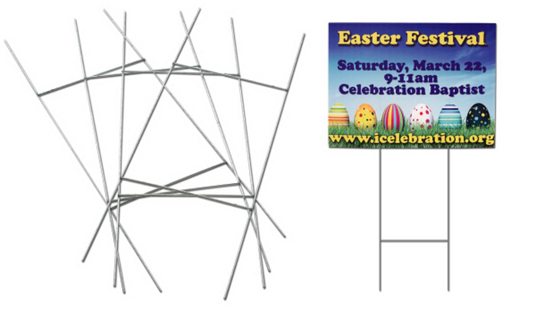 6" x 24" / 24" x 6" 4mm Coroplast™ Sign 5
