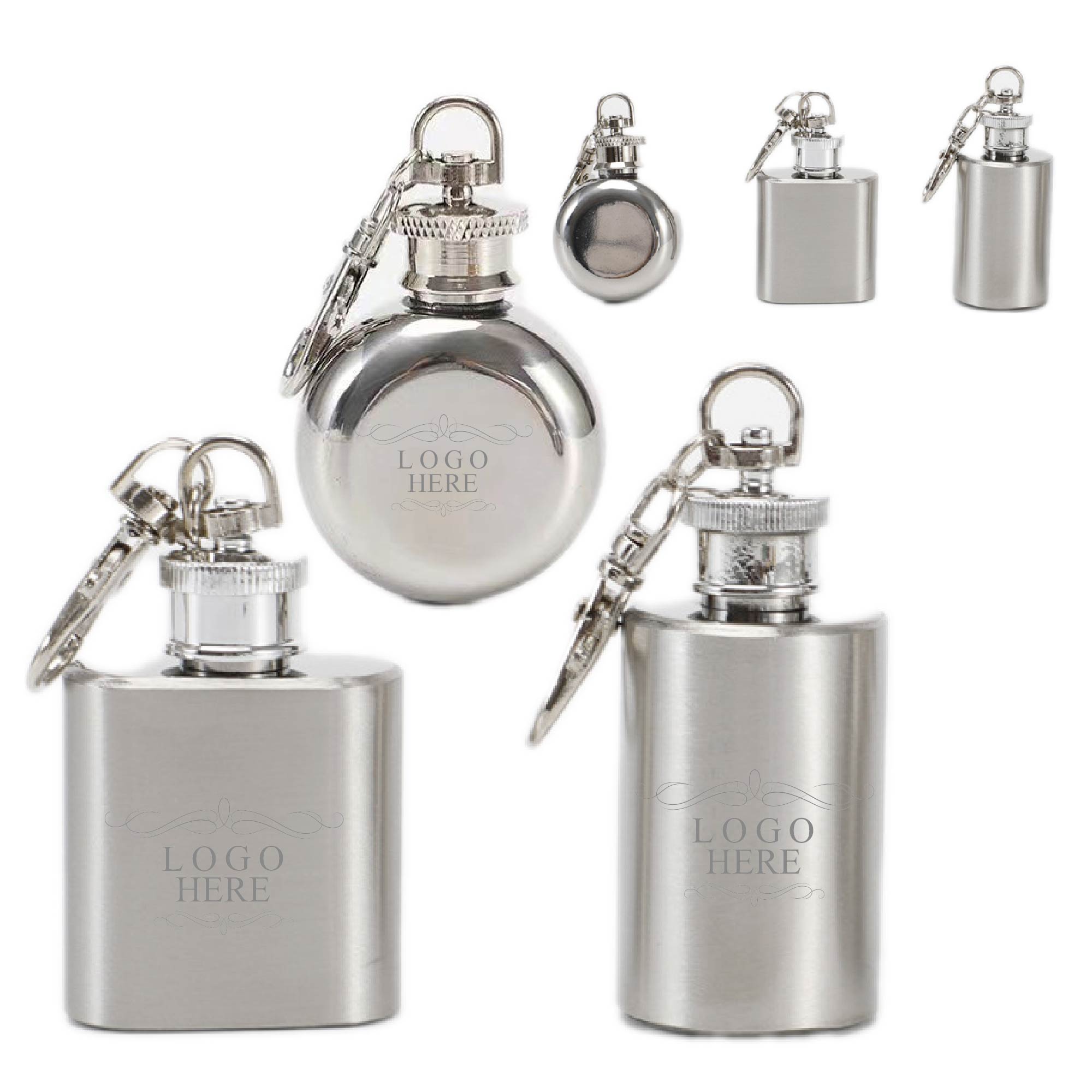 Stainless Steel Flask with Beverage Holder 2