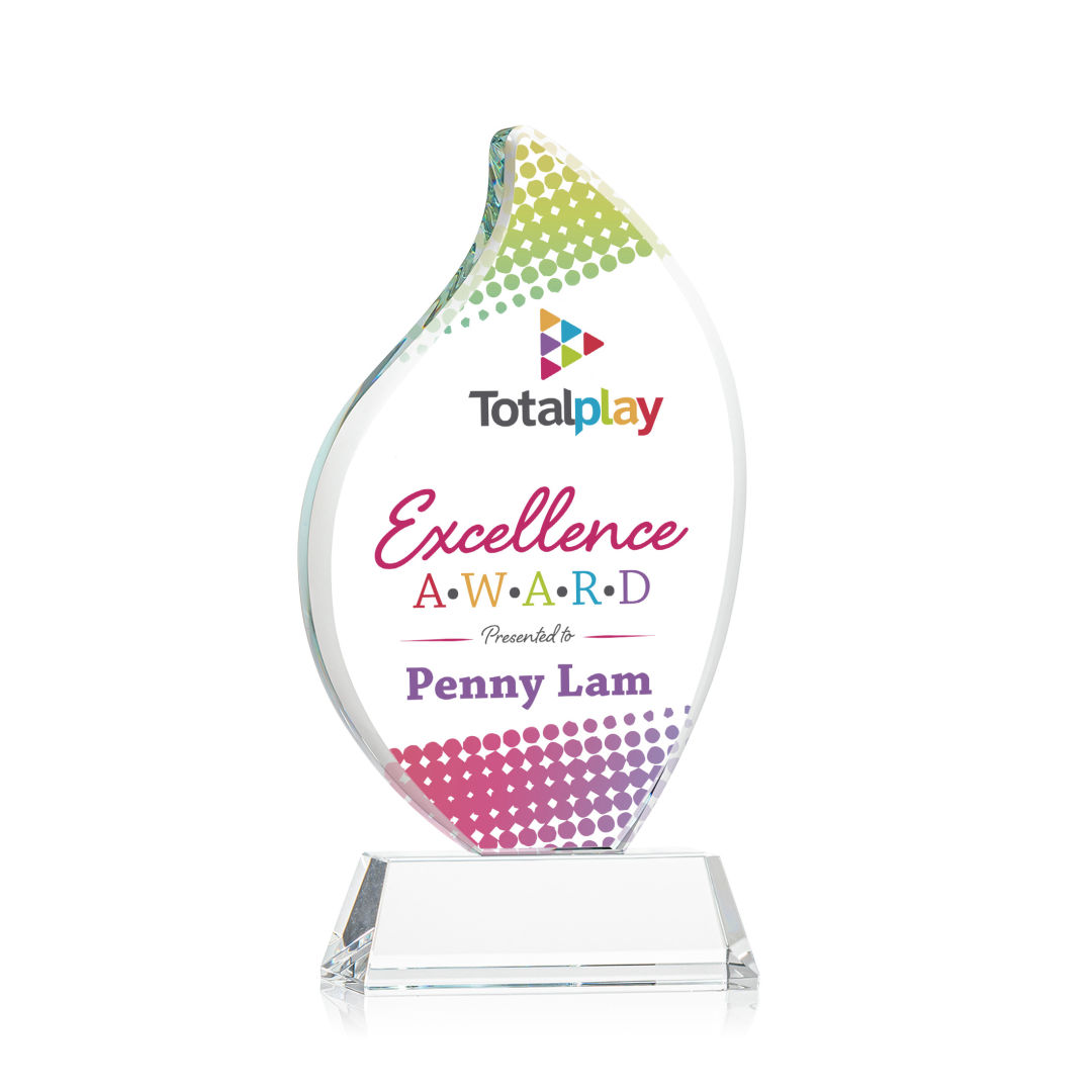 Odessy Flame Vividprint™ Award on Newhaven - Clear 8