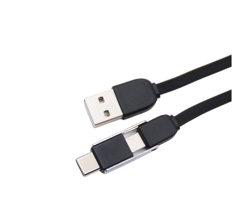 2-in-1 Retractable Type C Charging Cable 3