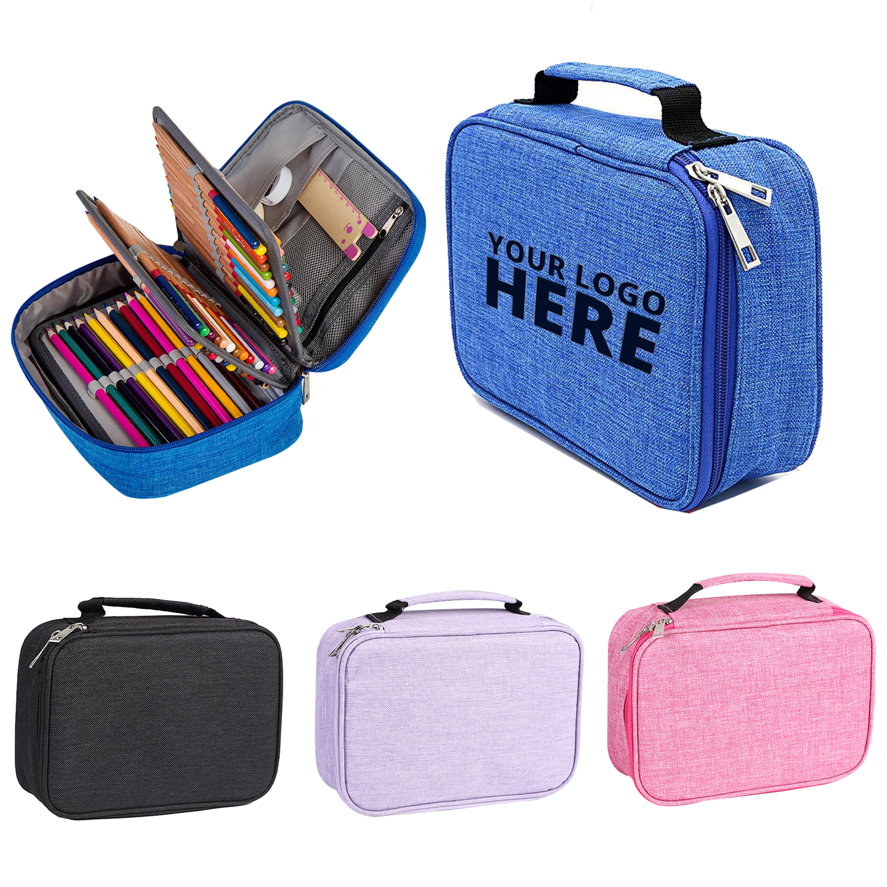 High Capacity Zipper Pencil Case 2