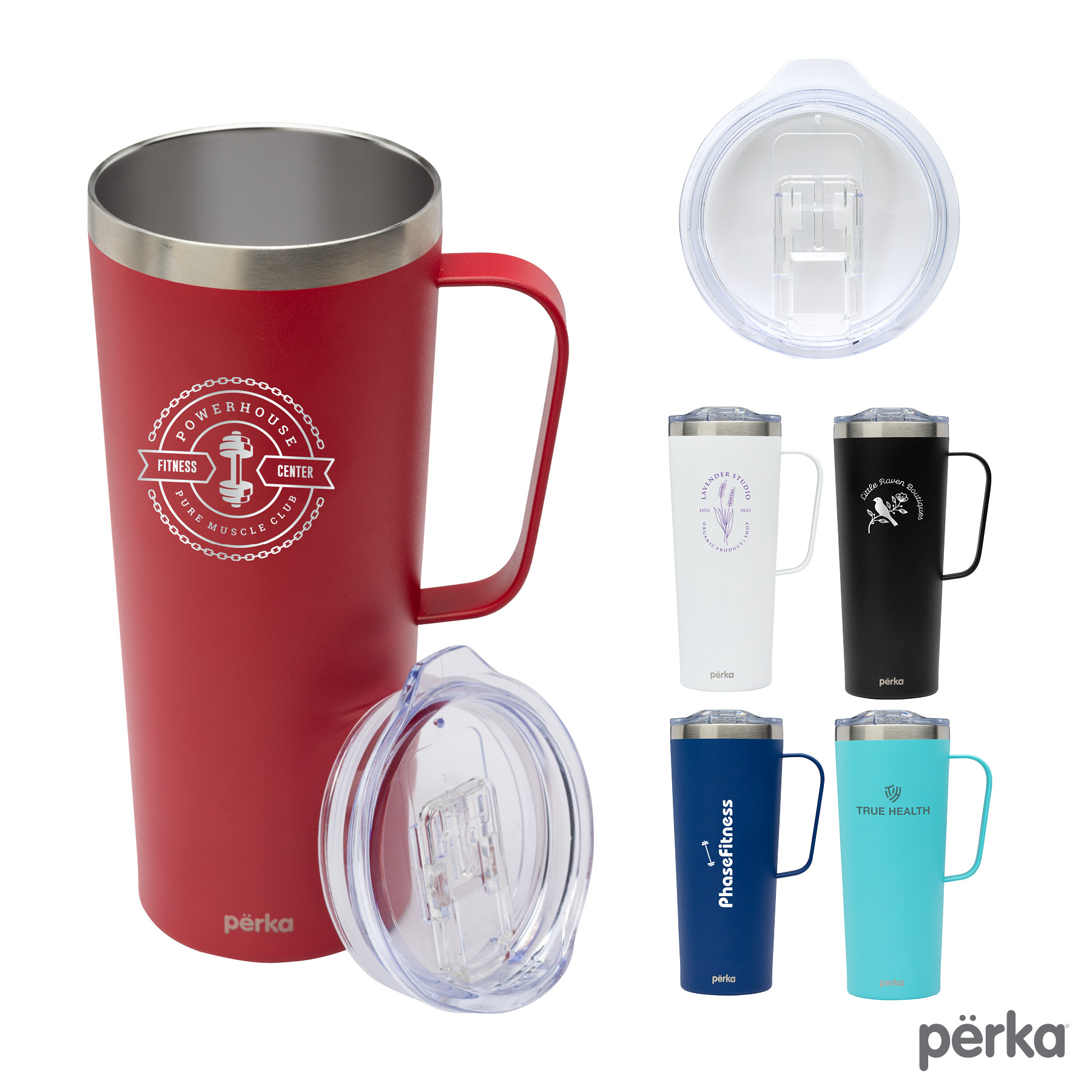 Perka® Winston 28 oz. Double Wall, Stainless Steel Travel Mug 5