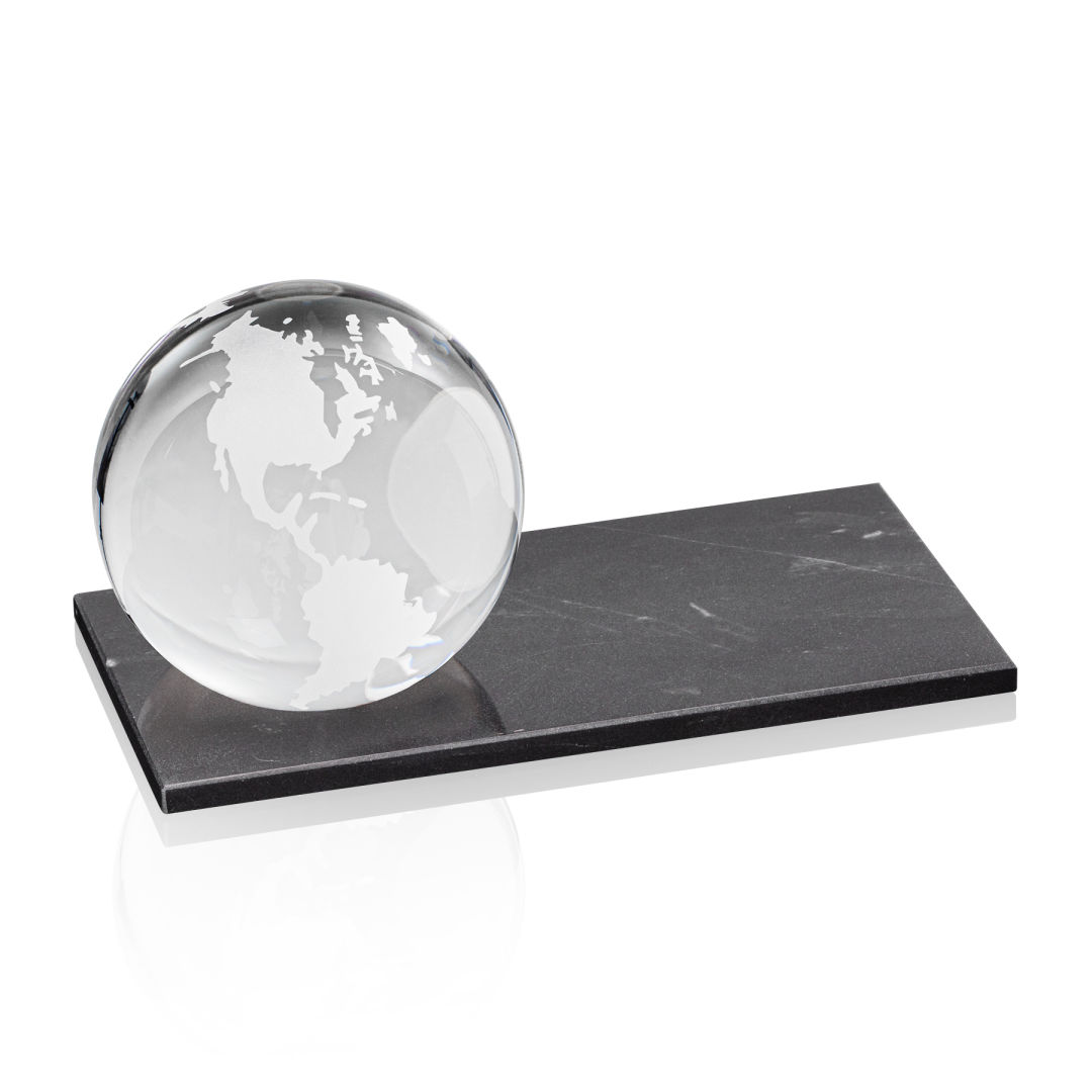 Globe Award on Rectangle Marble Base 3