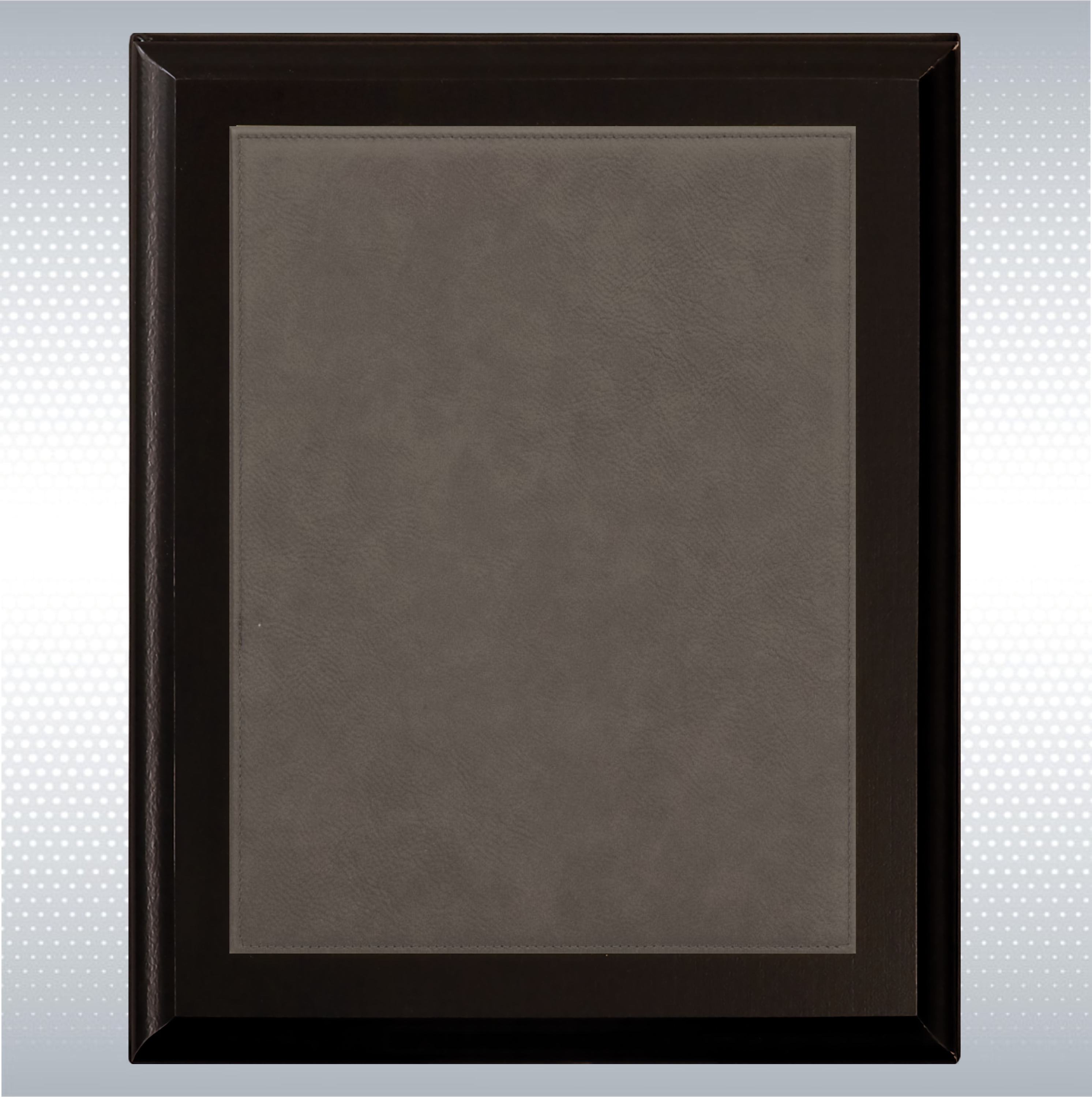 Black Plaque W/ Leather Plate 8