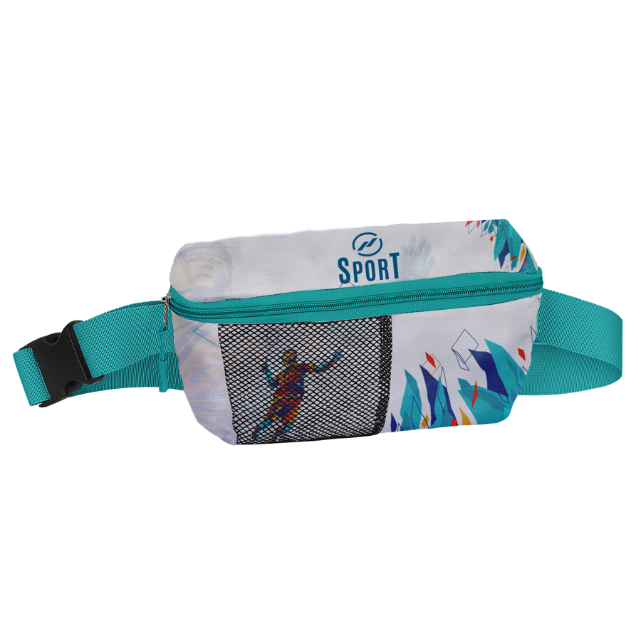 Sublimation Trapezoid Waist Bag w/ 1 Pocket 10.75x5.4x2.5 in 7