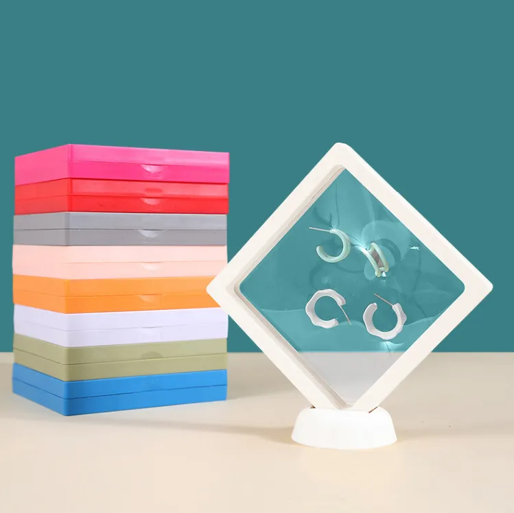 3D Floating Frame Shadow Jewelry Box Display Case 5
