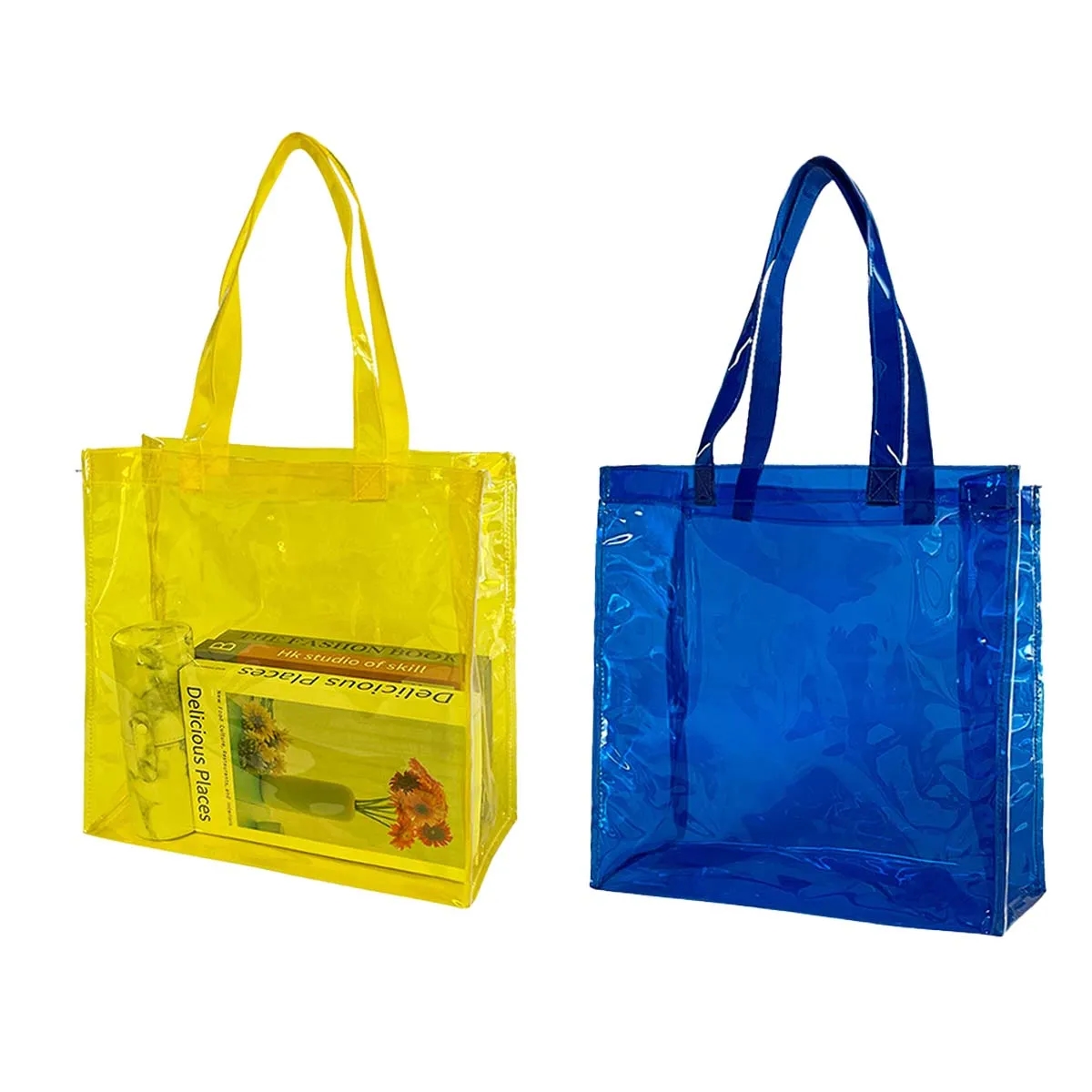 Large Clear PVC Shoulder Handbag 6