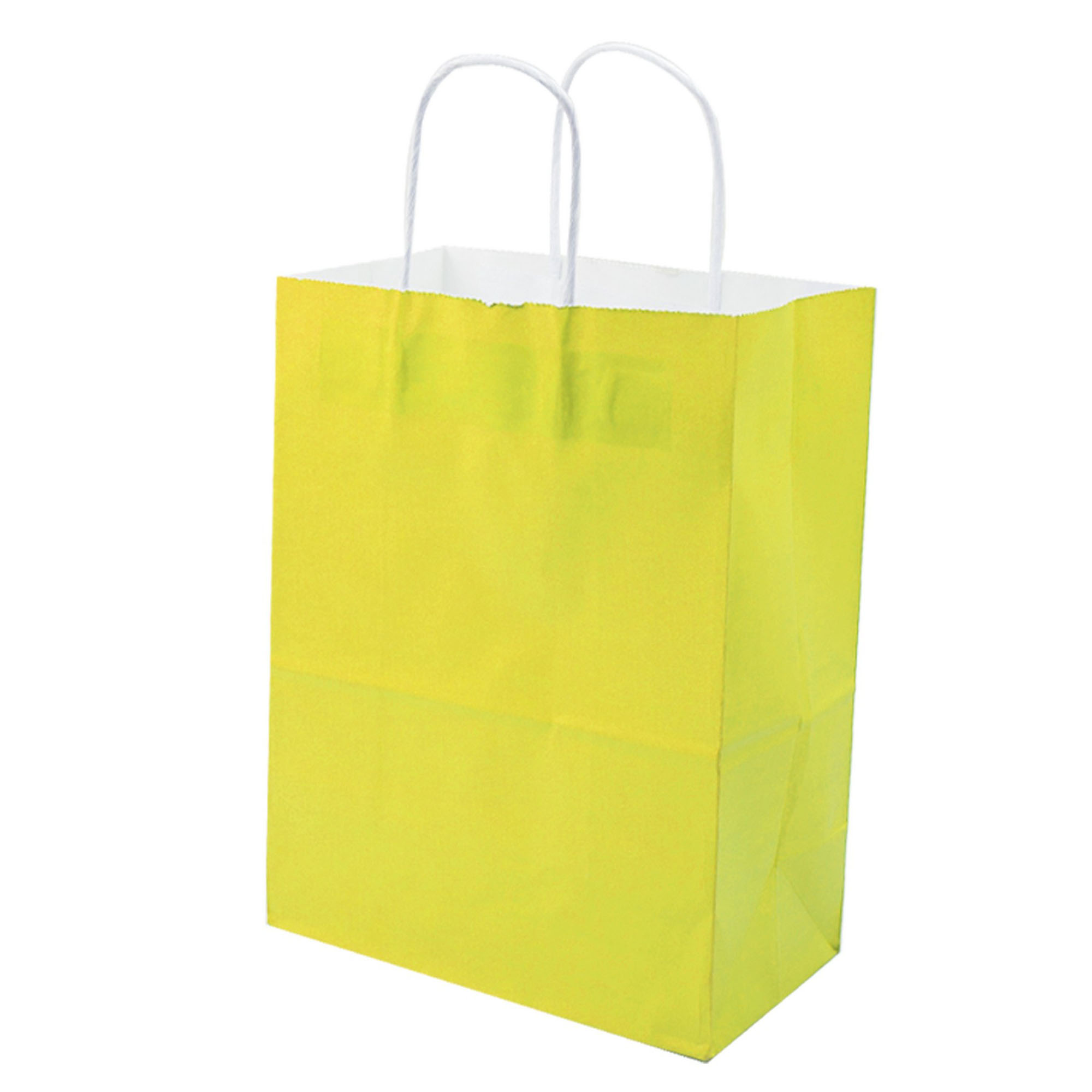 Natural Kraft Paper Shopper Tote Bag(6" W x 8" H x 3" D) 5