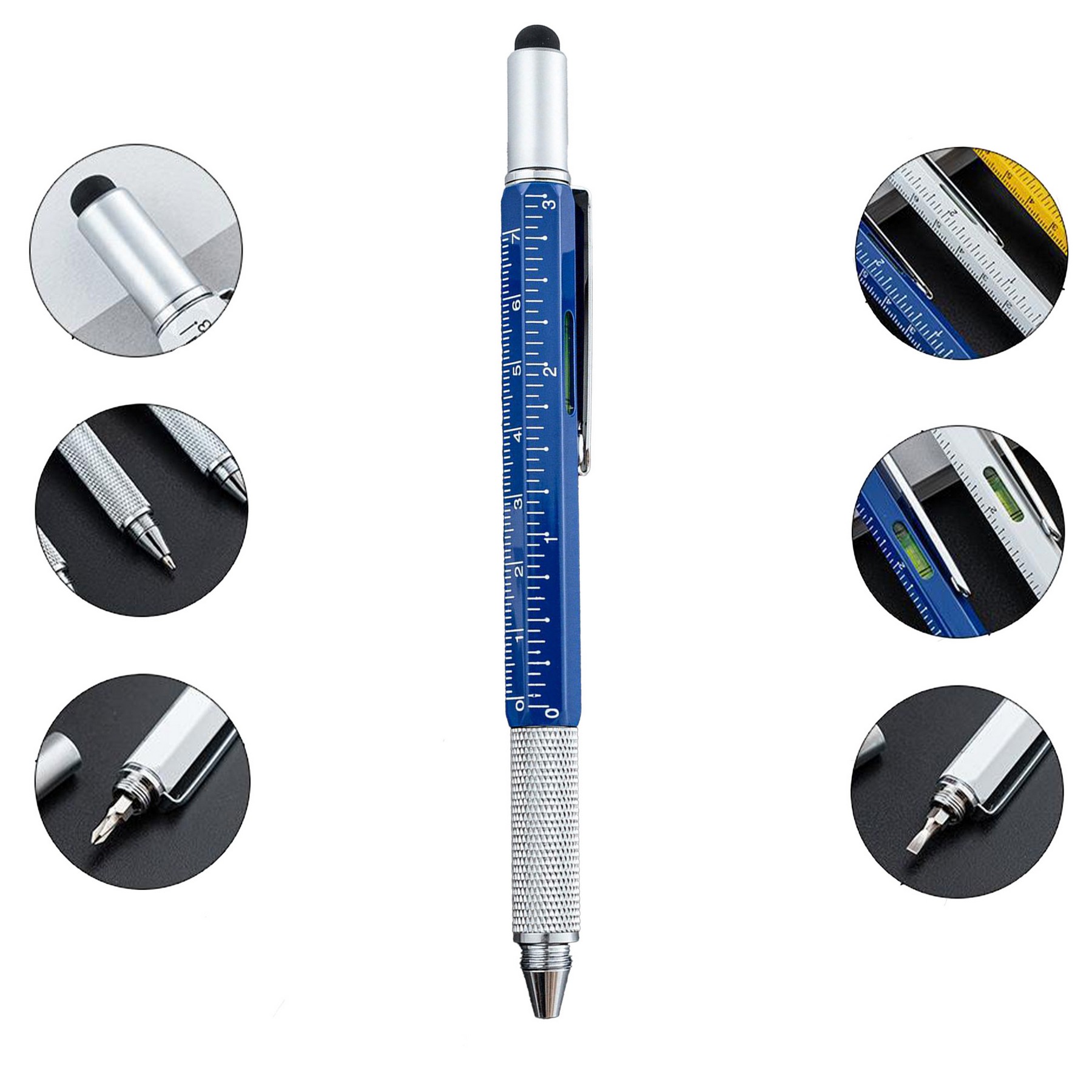 6-In-1 Aluminum Tool Pen With Screwdriver 2