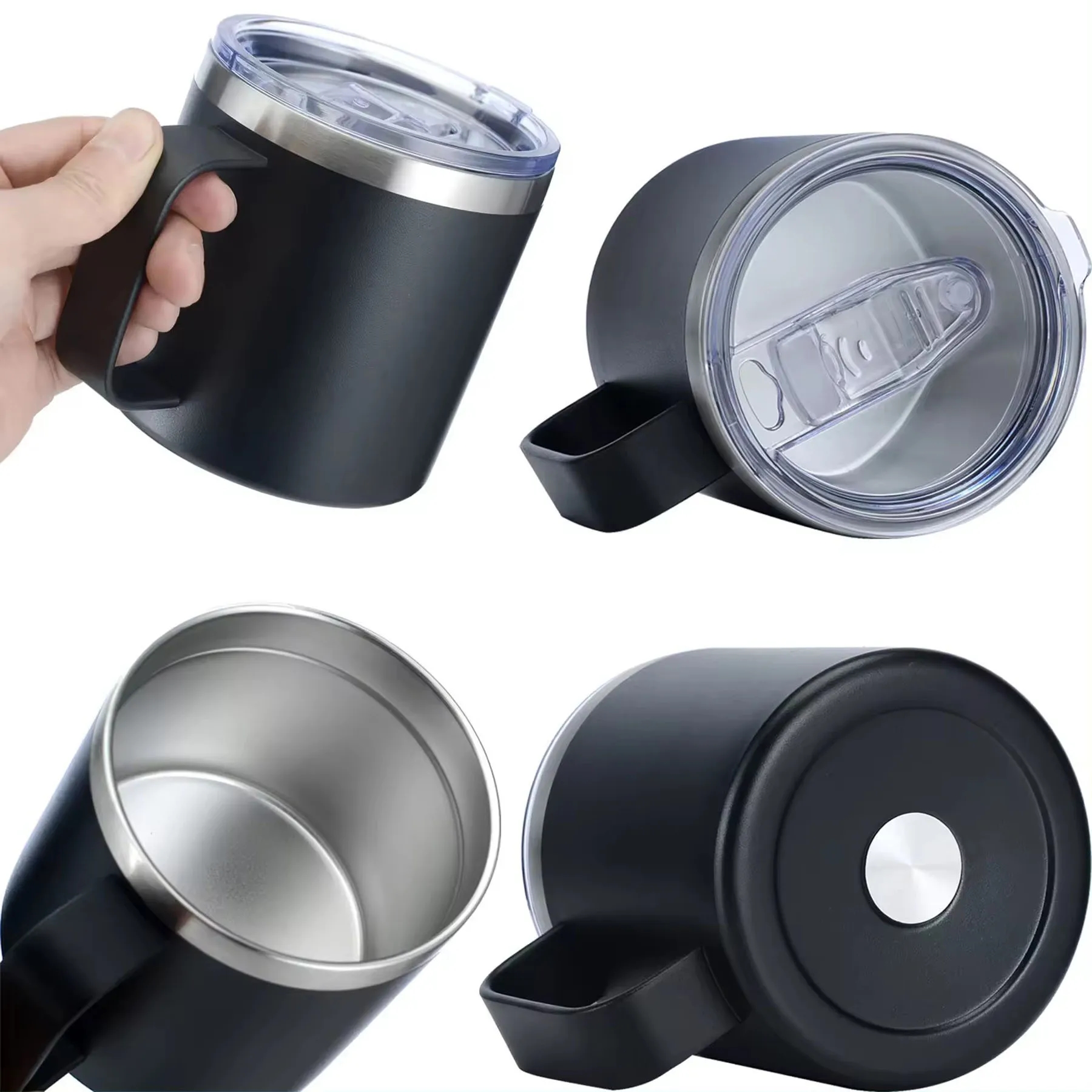 14oz Stainless Steel Mug with Lid 18