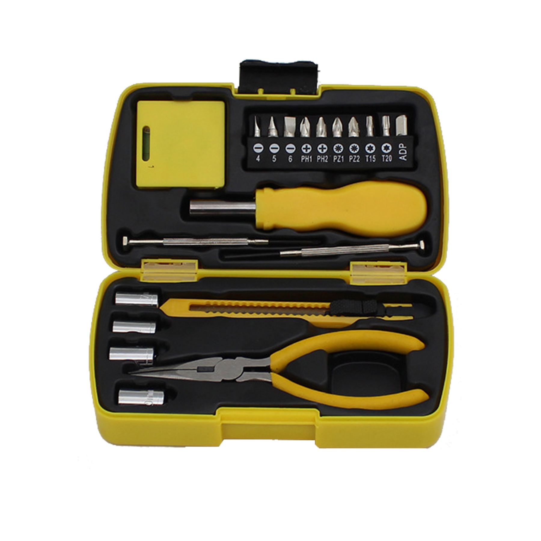 HandyPro 20pc Mini Furniture Tool Set with Precision Screwdriver, Knife, and Pliers 4