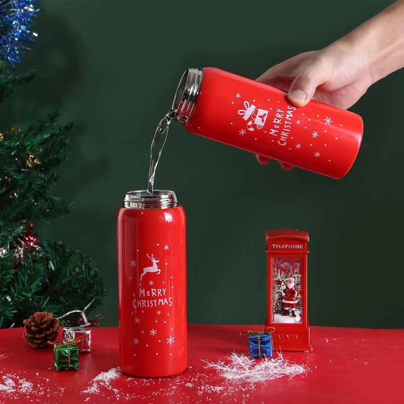 Christmas Santa Clause Stainless Steel Vacuum Water Bottle 3
