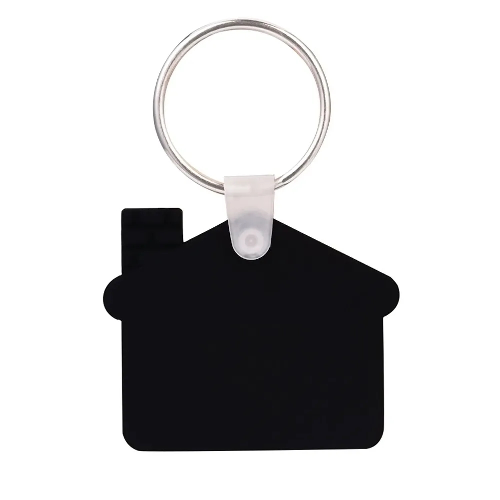 Custom House Shaped Silicone Keychain 7