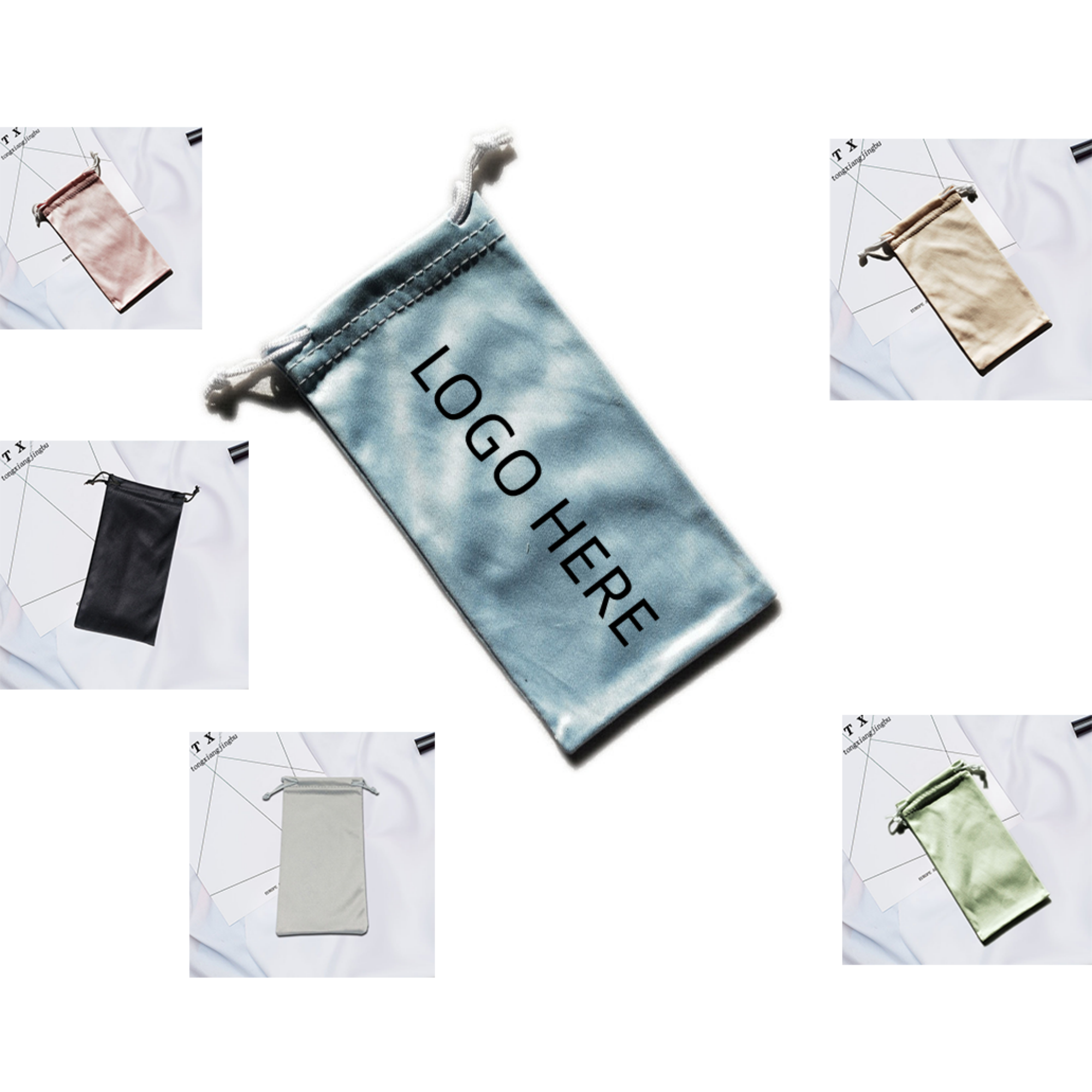 Glasses Bag With Drawstring MOQ 100PCS 2