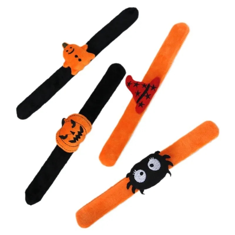 Halloween Slap Bracelets for Boy Girl Pumpkin 2