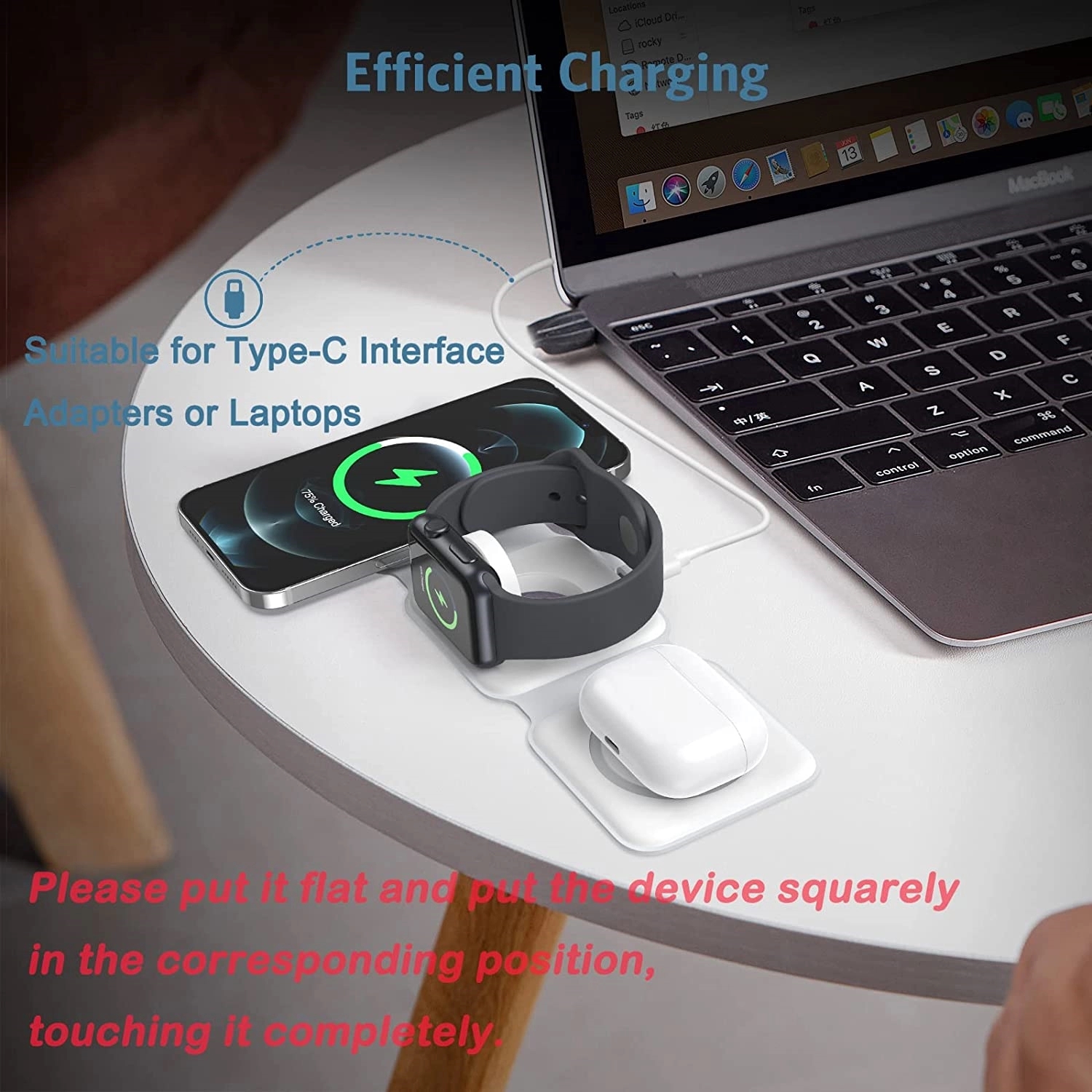 3 In 1 Foldable Wireless Charger 6