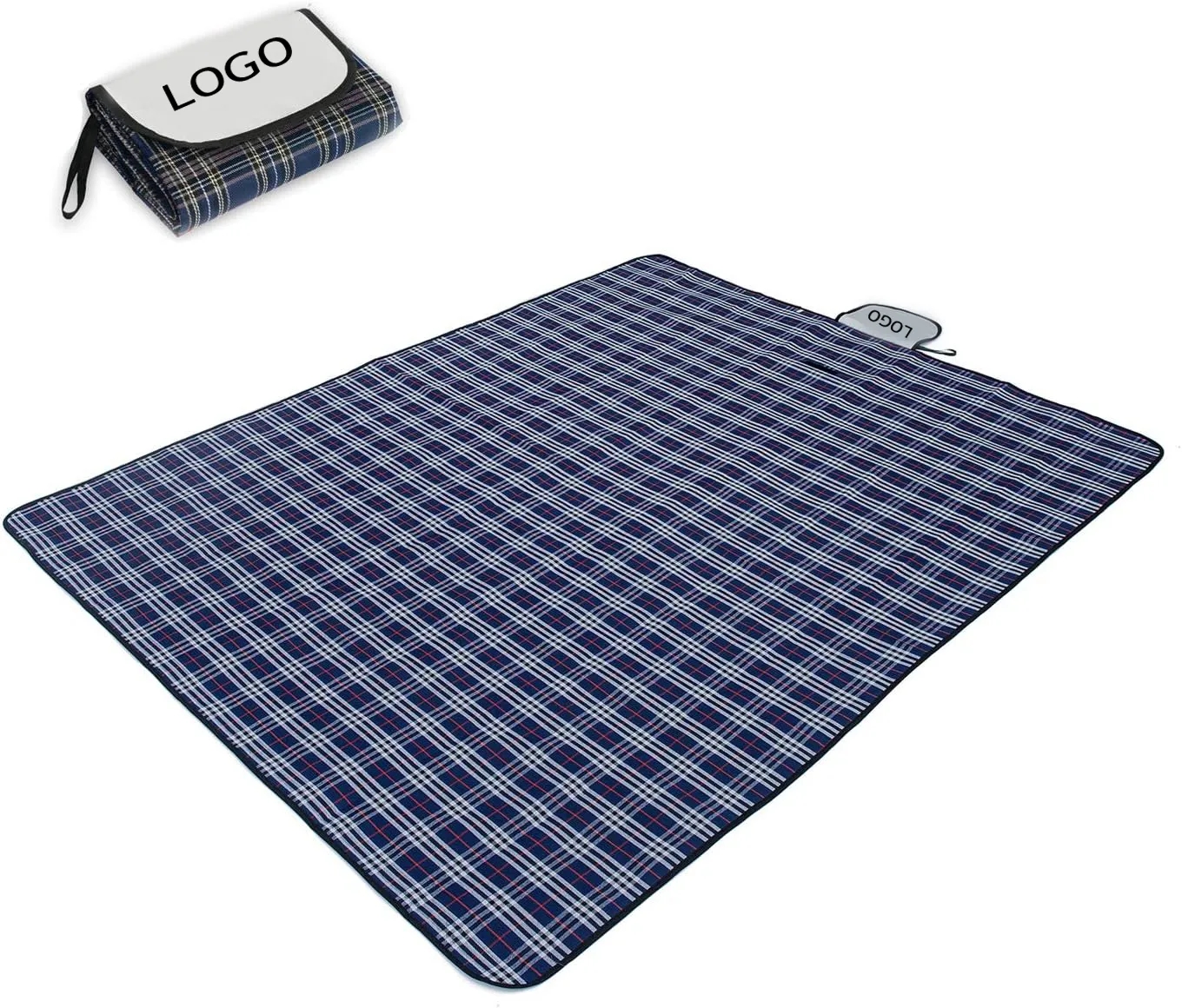 Waterproof Picnic Blanket Roll-Up Beach Mat 2